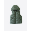 Quilted vest with hood_S69412