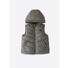 Quilted vest with hood_S69412