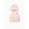 Quilted vest with hood_S69412