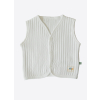 Prošívaná kojenecká vesta bílá_S13395