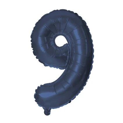 Balónek foliový TORO číslice 9 30cm modrý