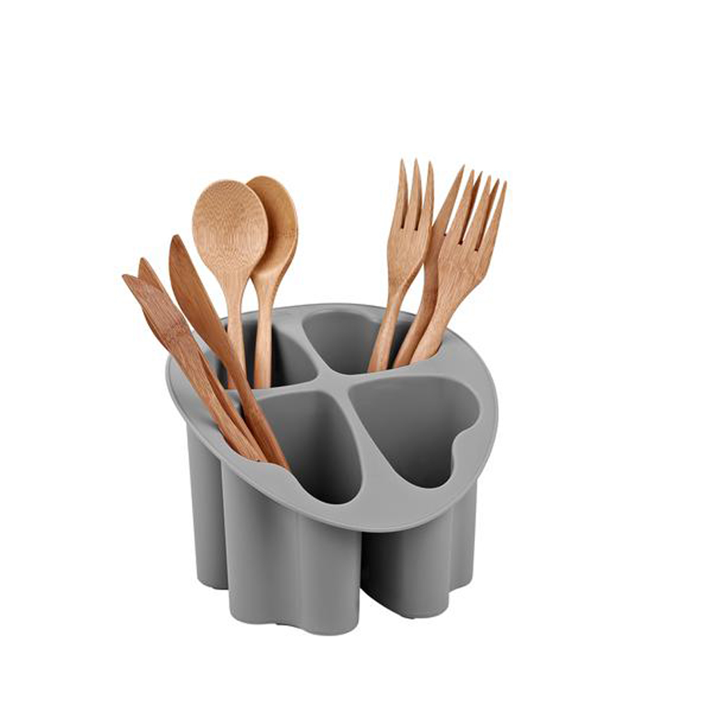 Levně Plastový odkapávač na příbory QLUX Clover