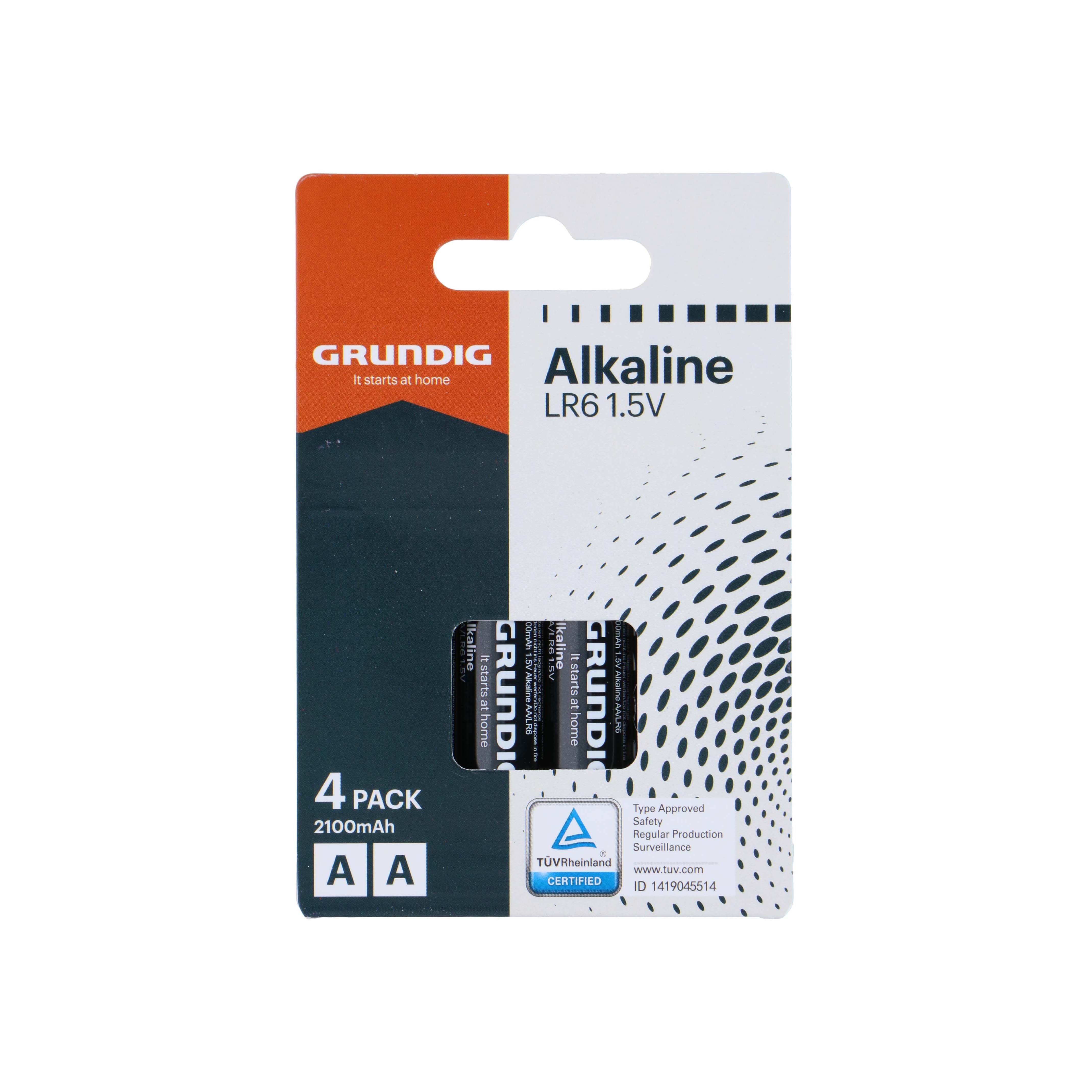 Baterie AA/LR6 GRUNDIG ALKALINE 2100 mAh 4ks
