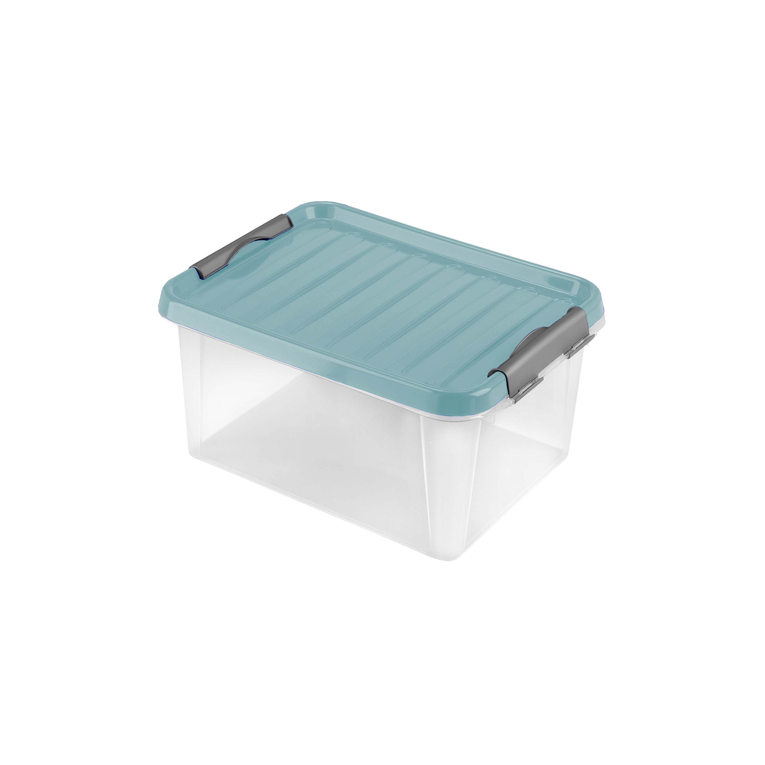 Levně Plastový úložný box s víkem HEIDRUN Clip box 14l Varianta: FUCHSIOVA