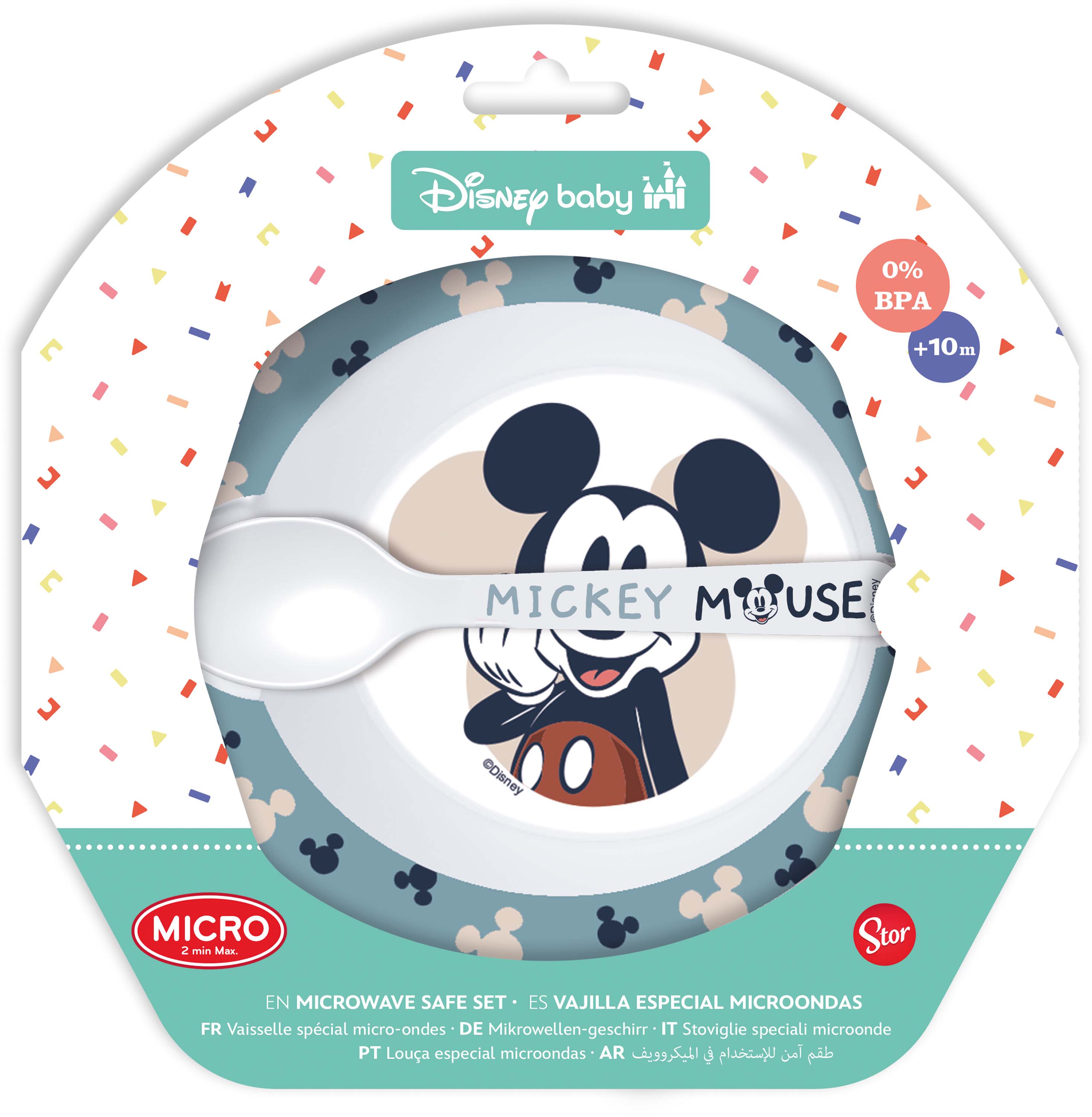 STOR Dětská sada nádobí MICKEY 2ks