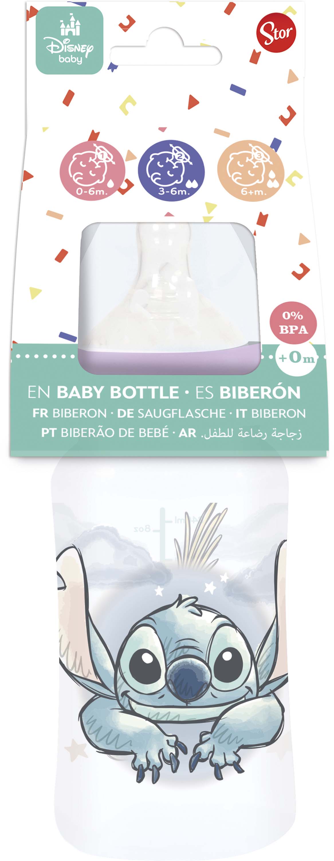 STOR Kojenecká láhev 240ml STITCH