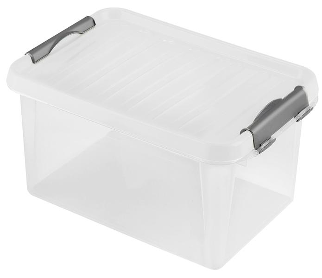 Levně Plastový úložný box s víkem HEIDRUN Clip box 8l Varianta: FUCHSIOVA