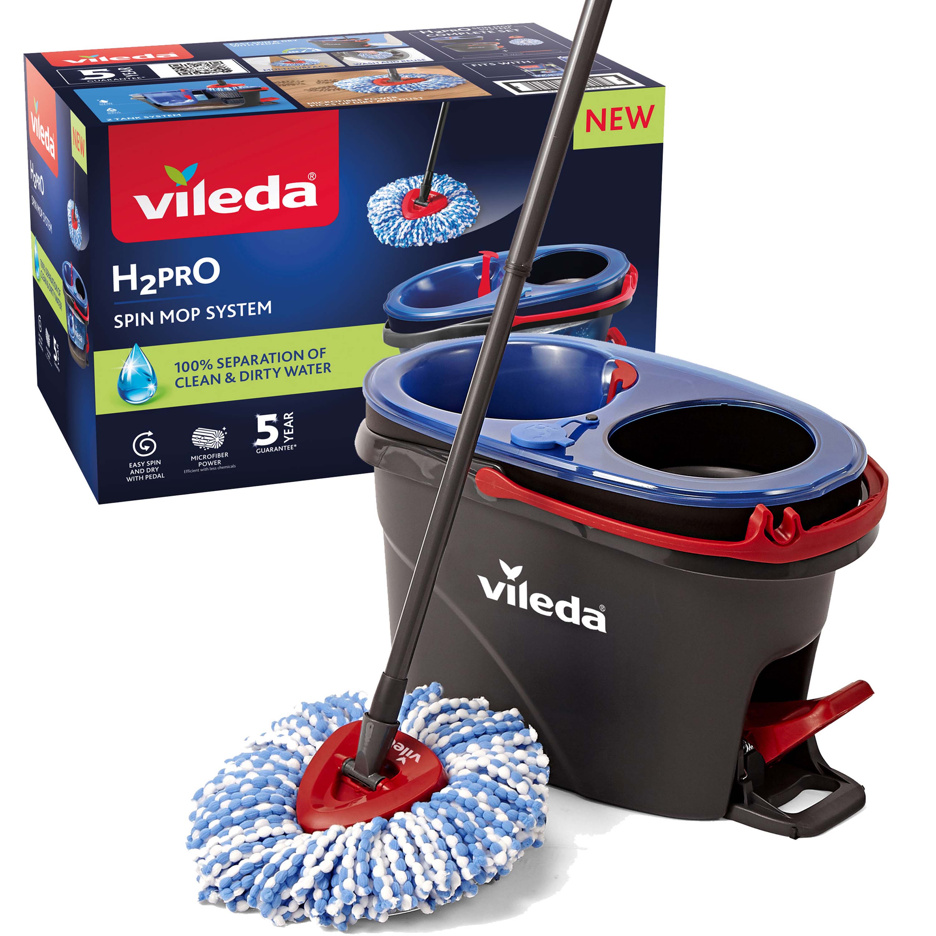 Levně VILEDA H2prO třásňový rotační mop
