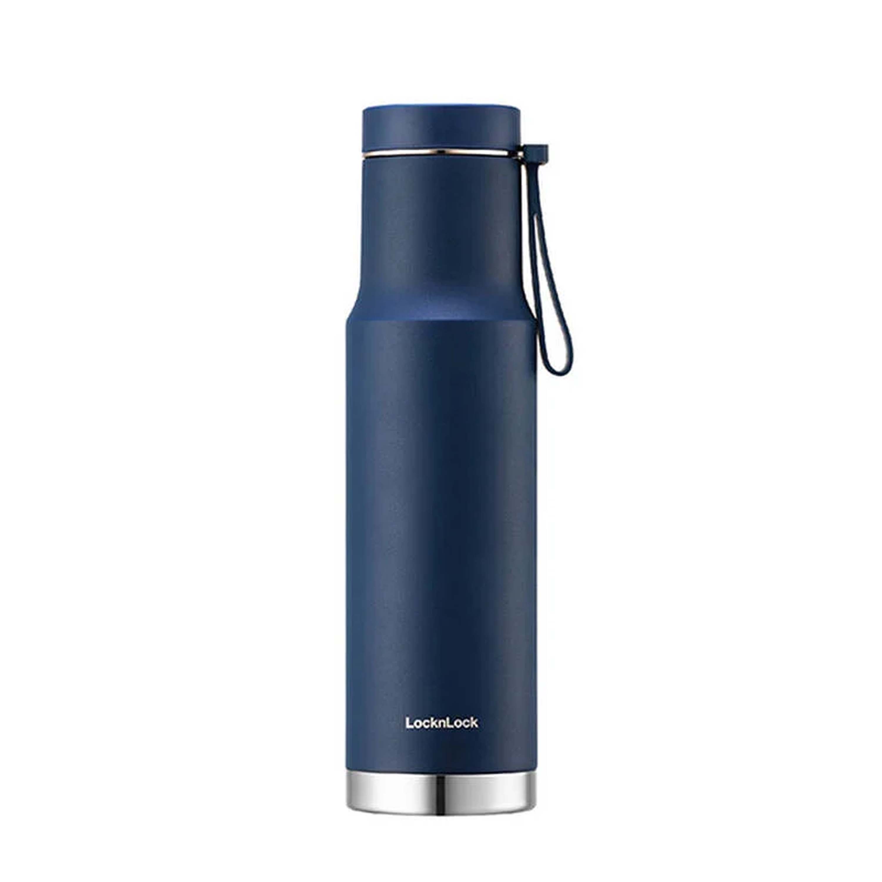 Levně LOCKNLOCK Nerezová termoska s uchem LOCK Metro 620ml modrá