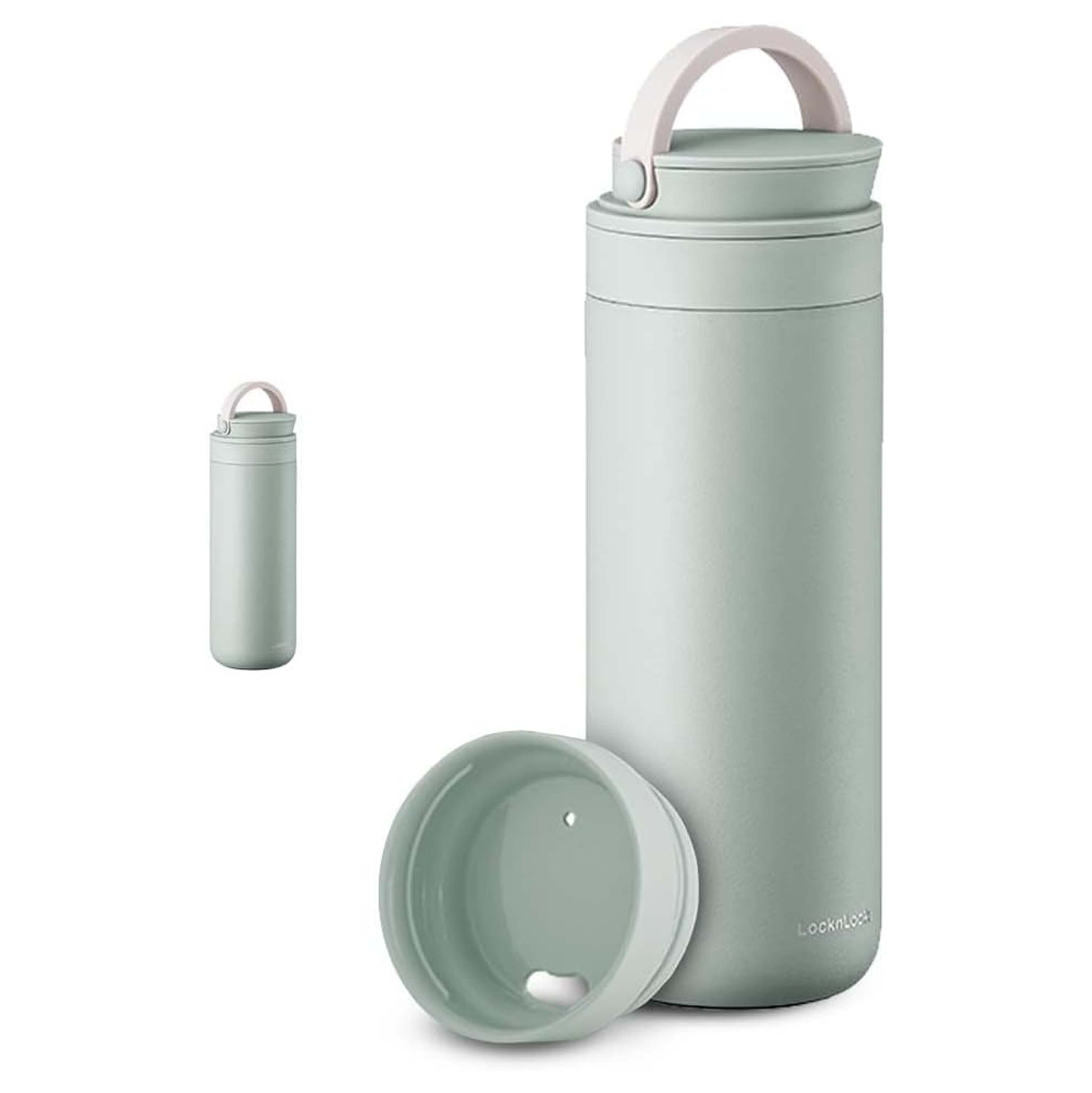 Levně LOCKNLOCK Nerezová termoska s uchem LOCK Metro 475ml mint