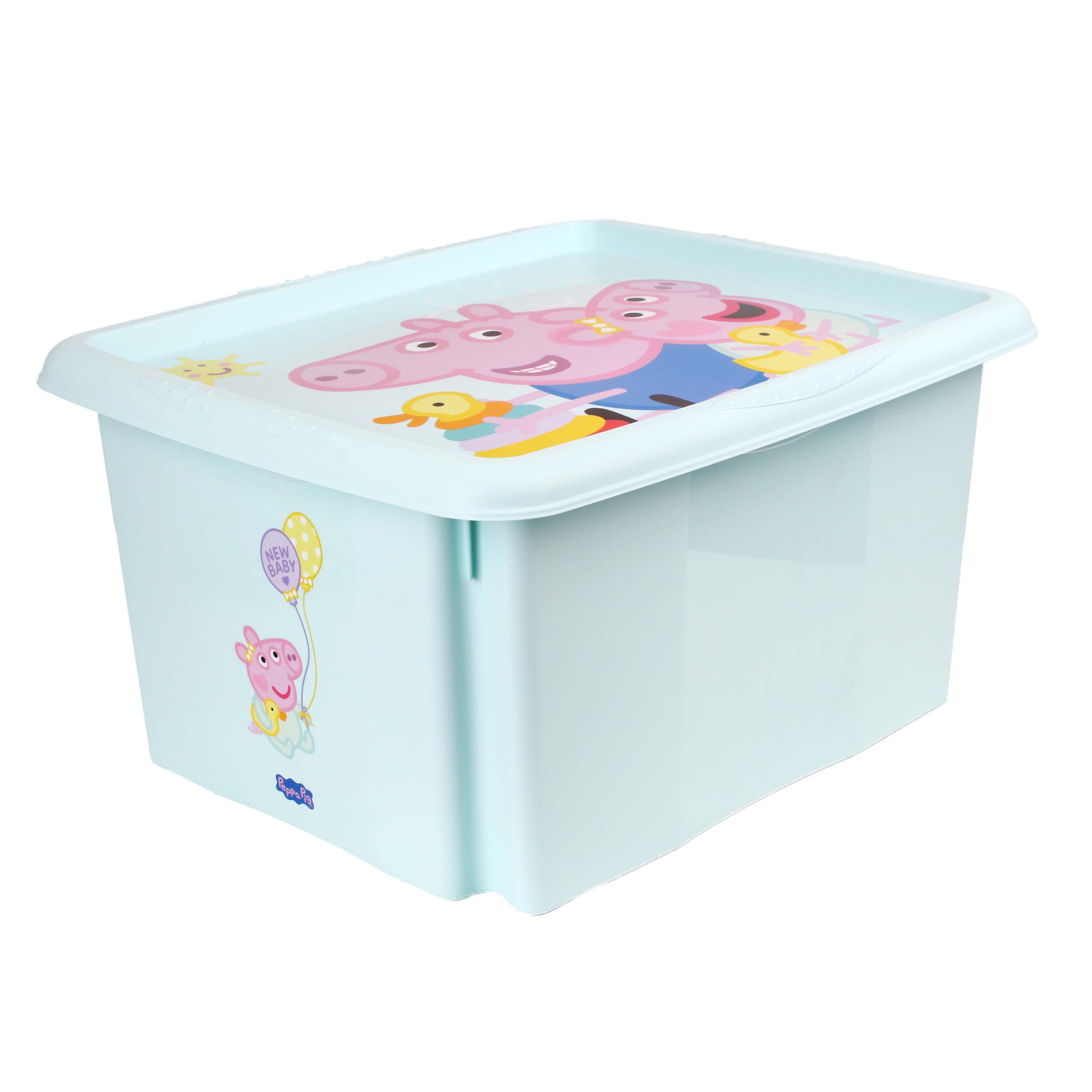 Plastový úložný box s víkem KEEEPER 24l Peppa Pig