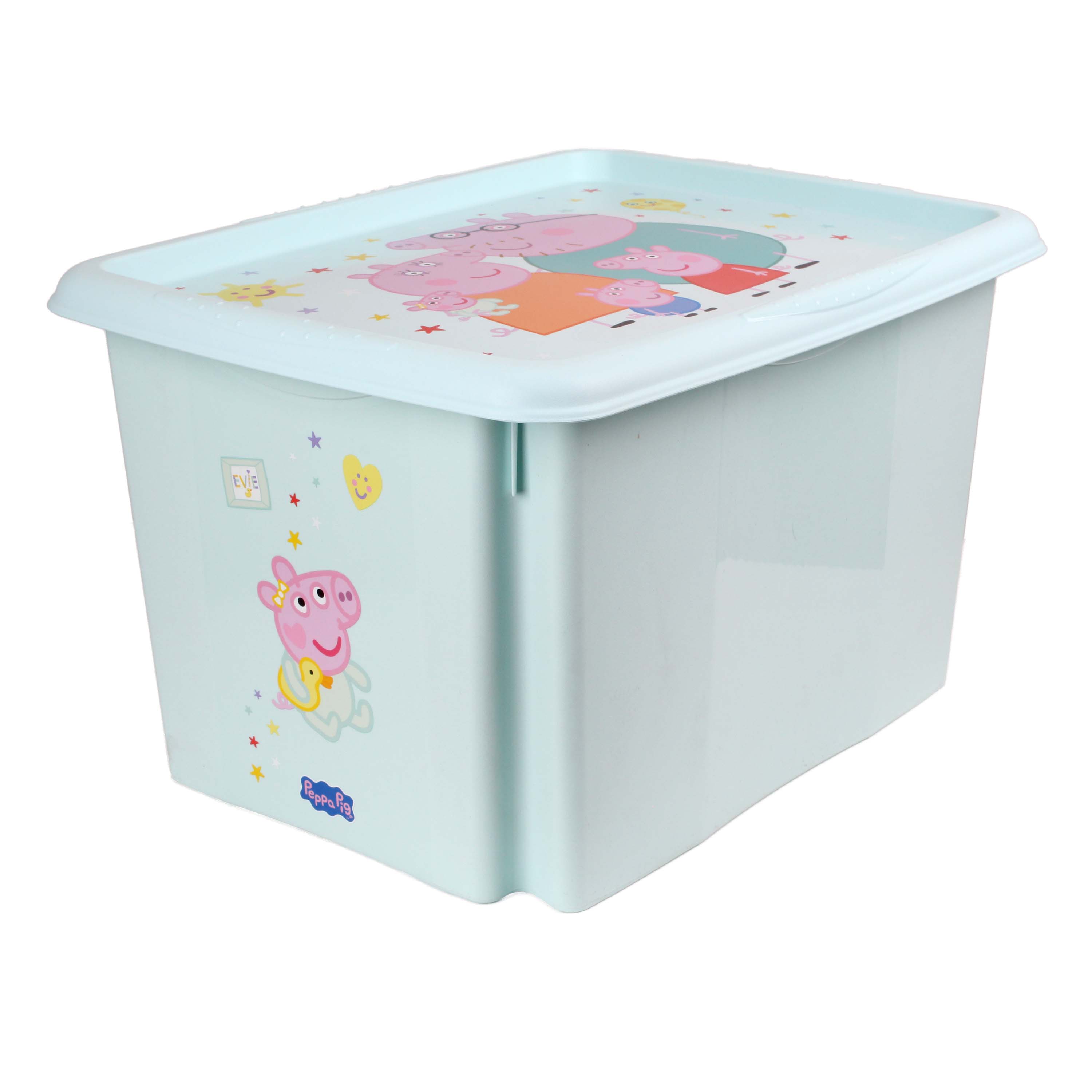 Plastový úložný box s víkem KEEEPER 30l Peppa Pig