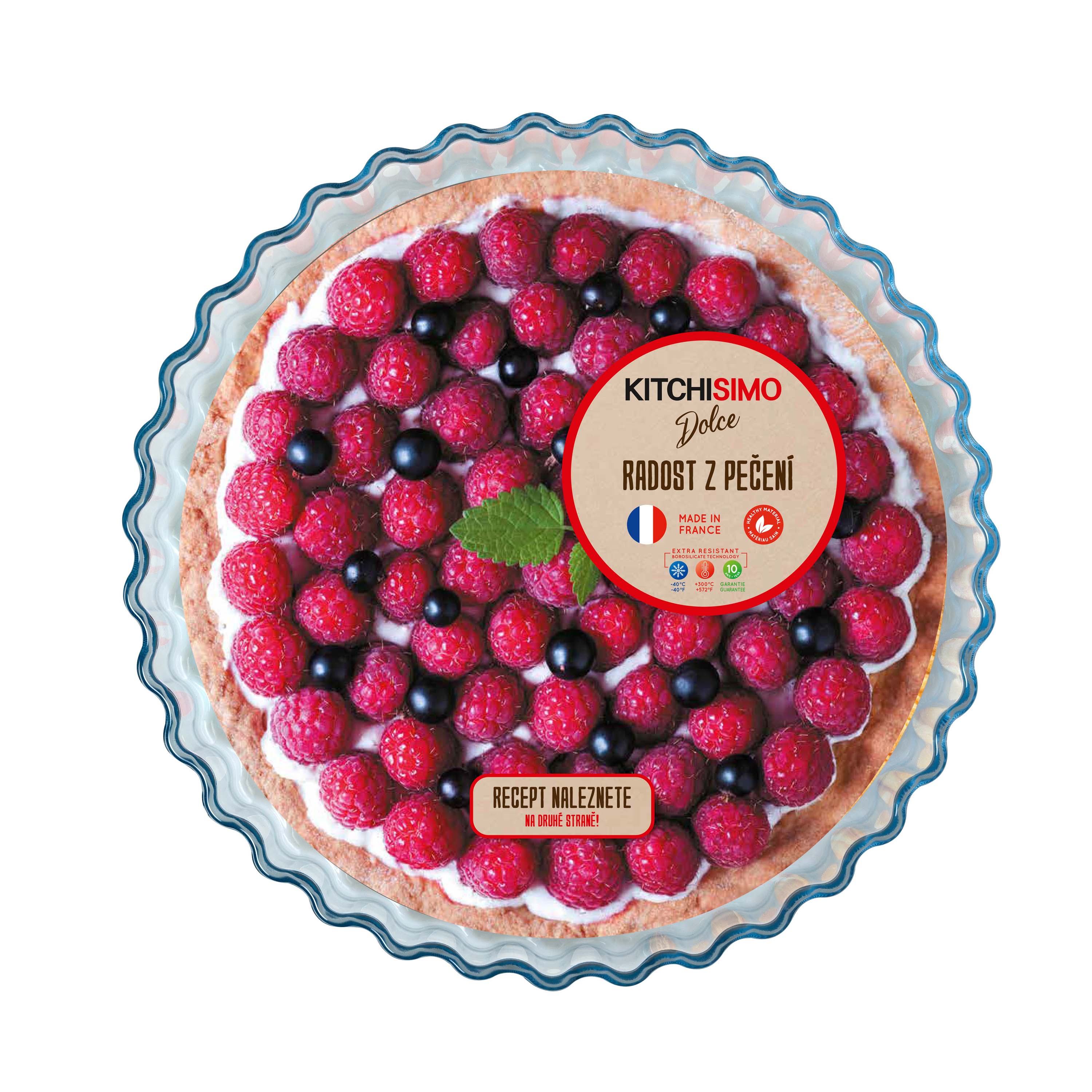 Levně OCUISINE Skleněná zapékací forma na koláč KITCHISIMO Dolce 27x3cm, borosilikát