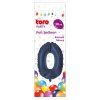 Balónek foliový TORO číslice 0 30cm modrý