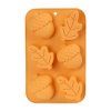 Silikonová forma na muffiny 6ks TORO 27x17cm žaludy a listy