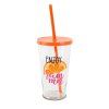 Sklenice s brčkem TORO ovoce 450ml MIX motivů