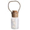 Dekorační sklenice 5 LED PROVENCE 20cm Veselé Vánoce