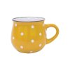 Keramický hrnek TORO 230ml žlutý s puntíky