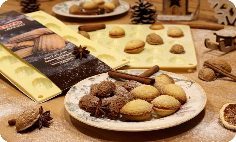 Silikónové formy na labky, rožky a orechy - tradícia bez starostí