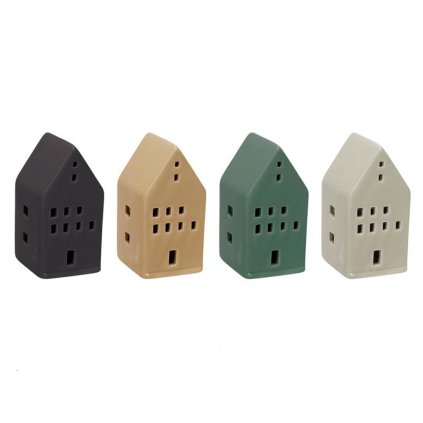 Vianočné dekorácie LED domček 10cm MIX farieb