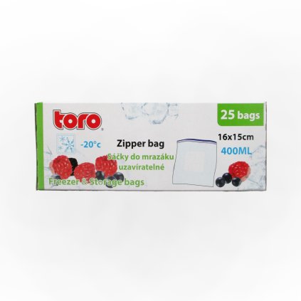 Potravinové vrecko na zamrazenie TORO 25ks 400ml