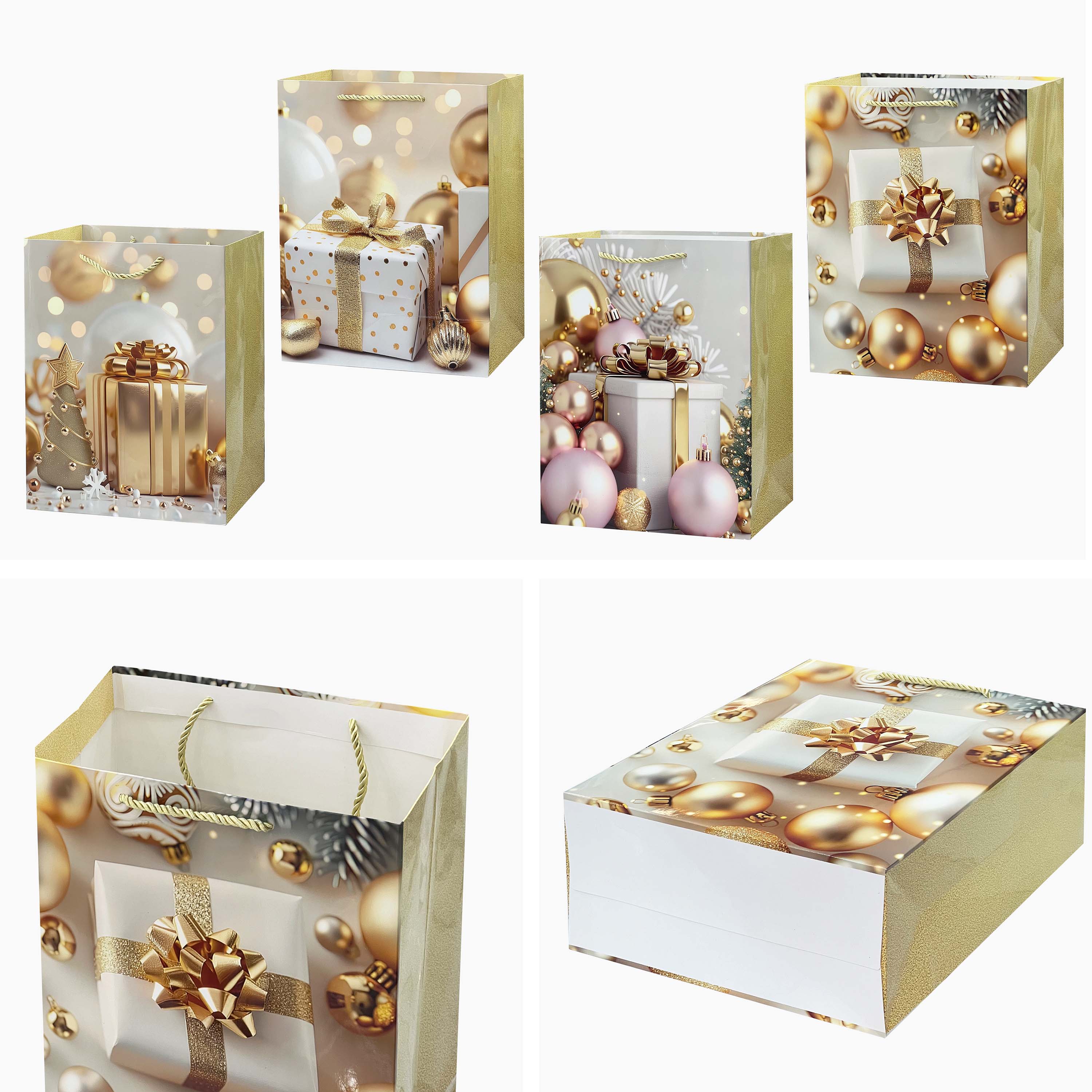 TORO VIANOČNÁ DARČEKOVÁ TAŠKA, 23X18X10CM, SORTIMENT