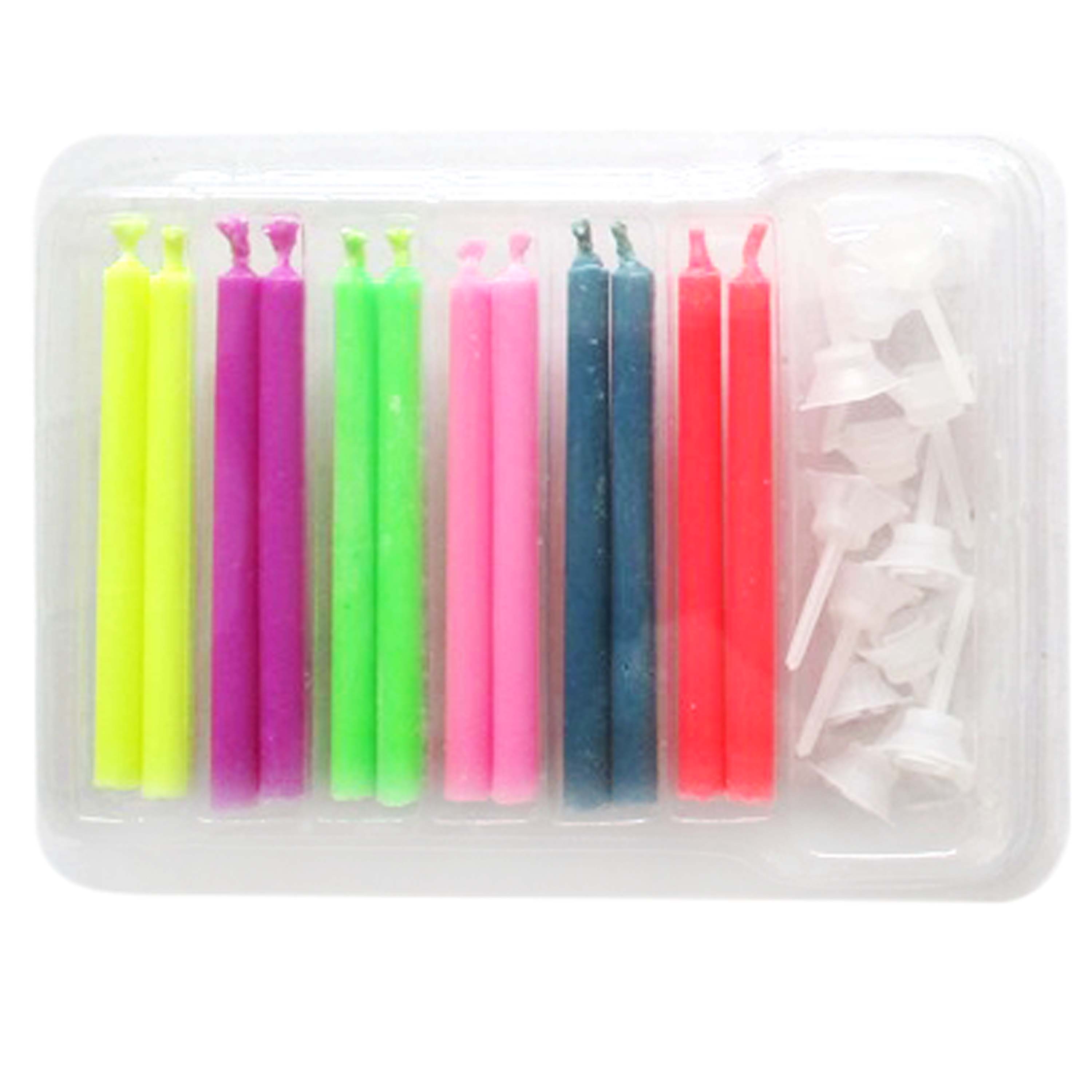 TORO TORTOVÉ SVIEČKY S FAREBNÝM PLAMEŇOM 12KS S DRŽIAKOM