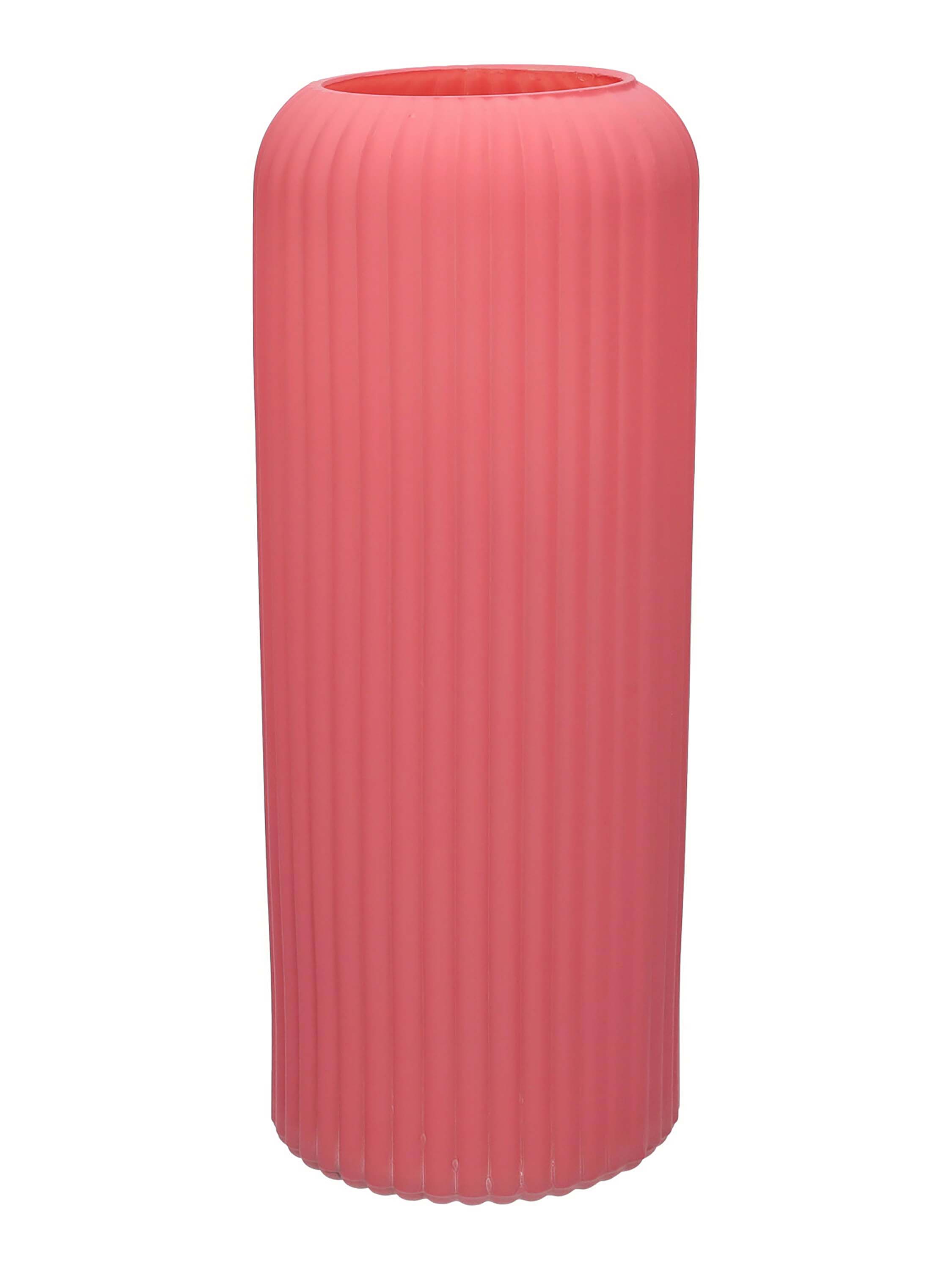 DUIF Sklenená váza NORA 25cm ružová