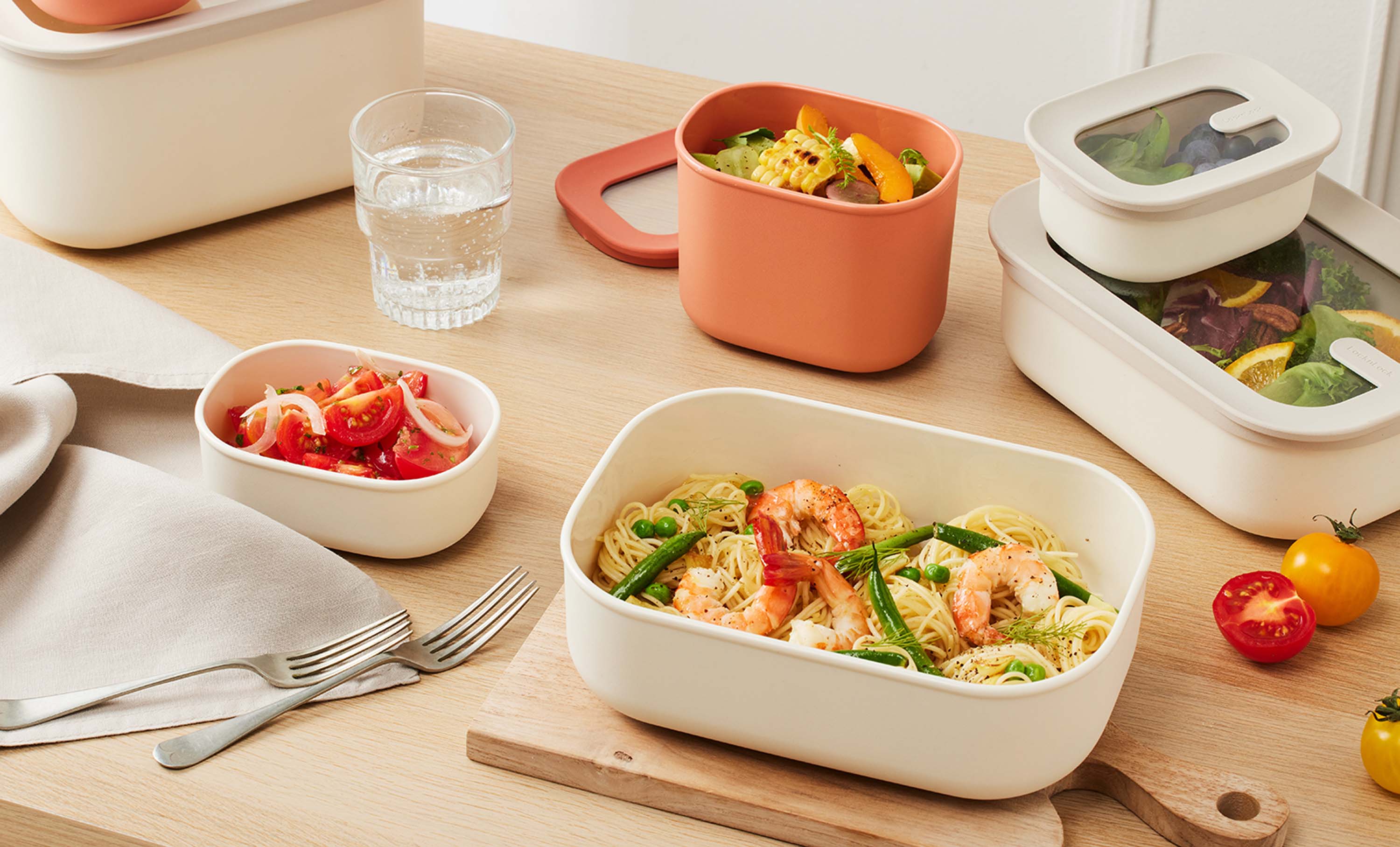 LOCKNLOCK Kontajner na potraviny LnL DUAL NESTING SET 3KS