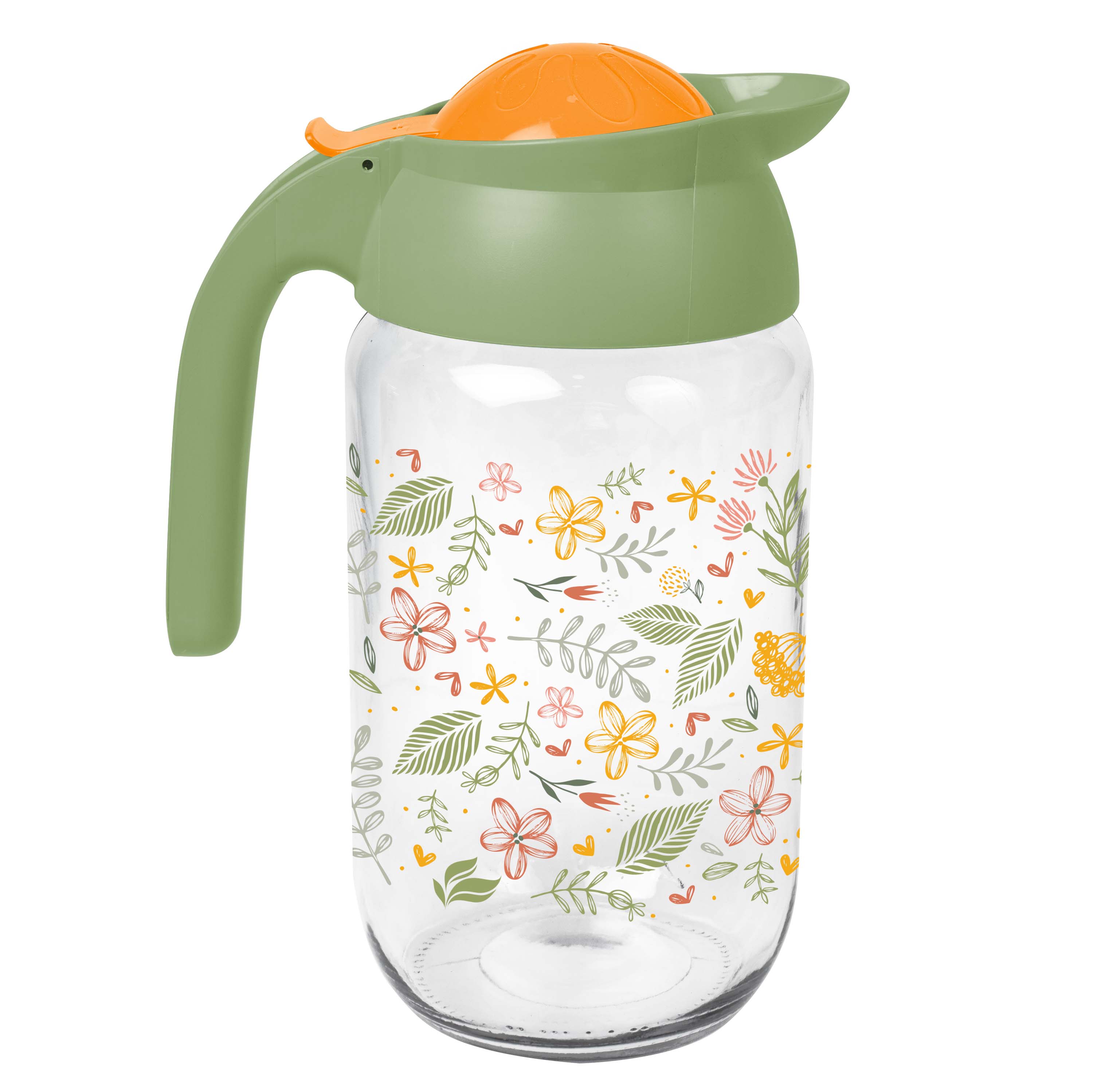 TORO DŽBÁN DEKOR BOTANICA 1,5 L, SKLO/PLAST