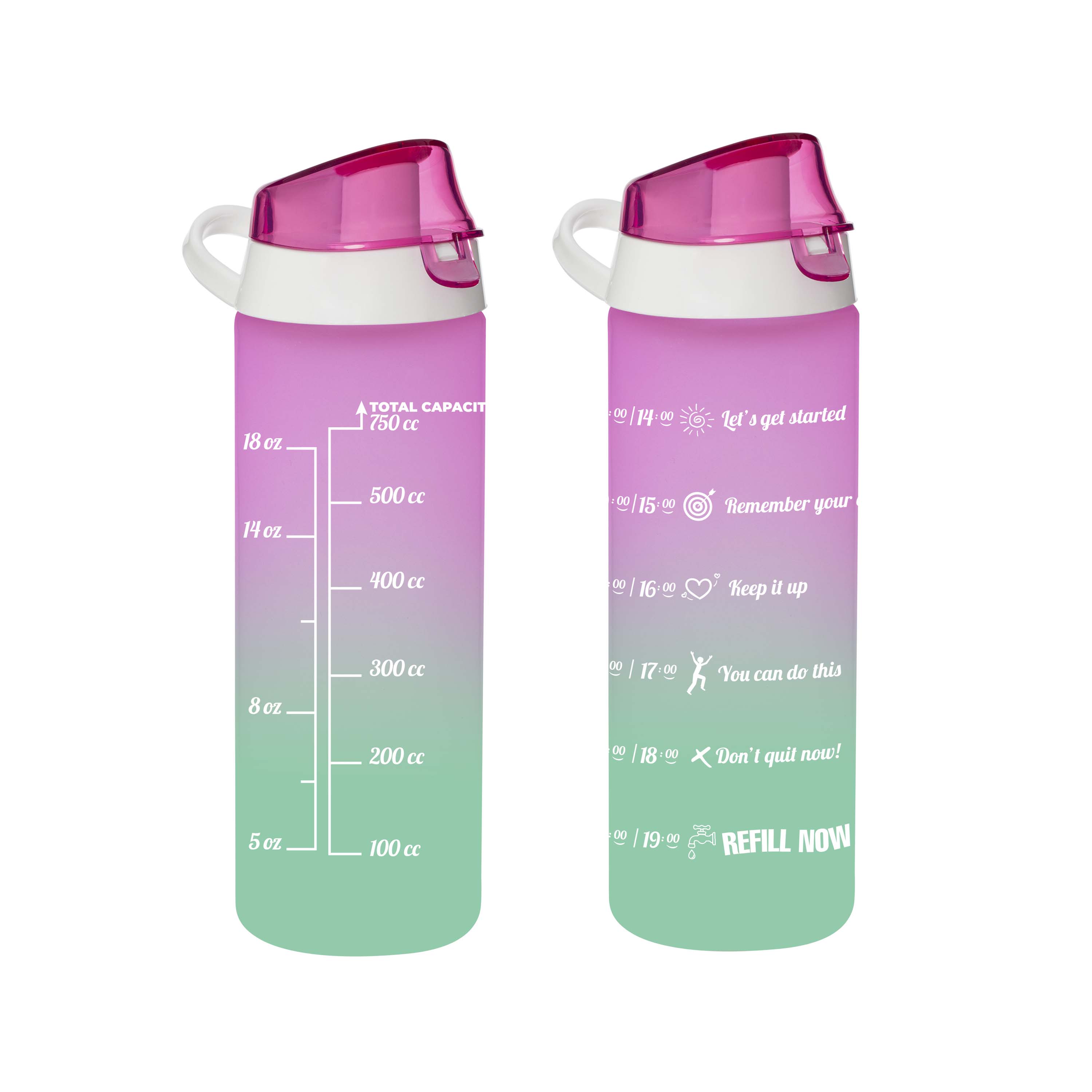 TORO FĽAŠA NA VODU DVOJFAREBNÁ 750 ML, PLASTOVÁ