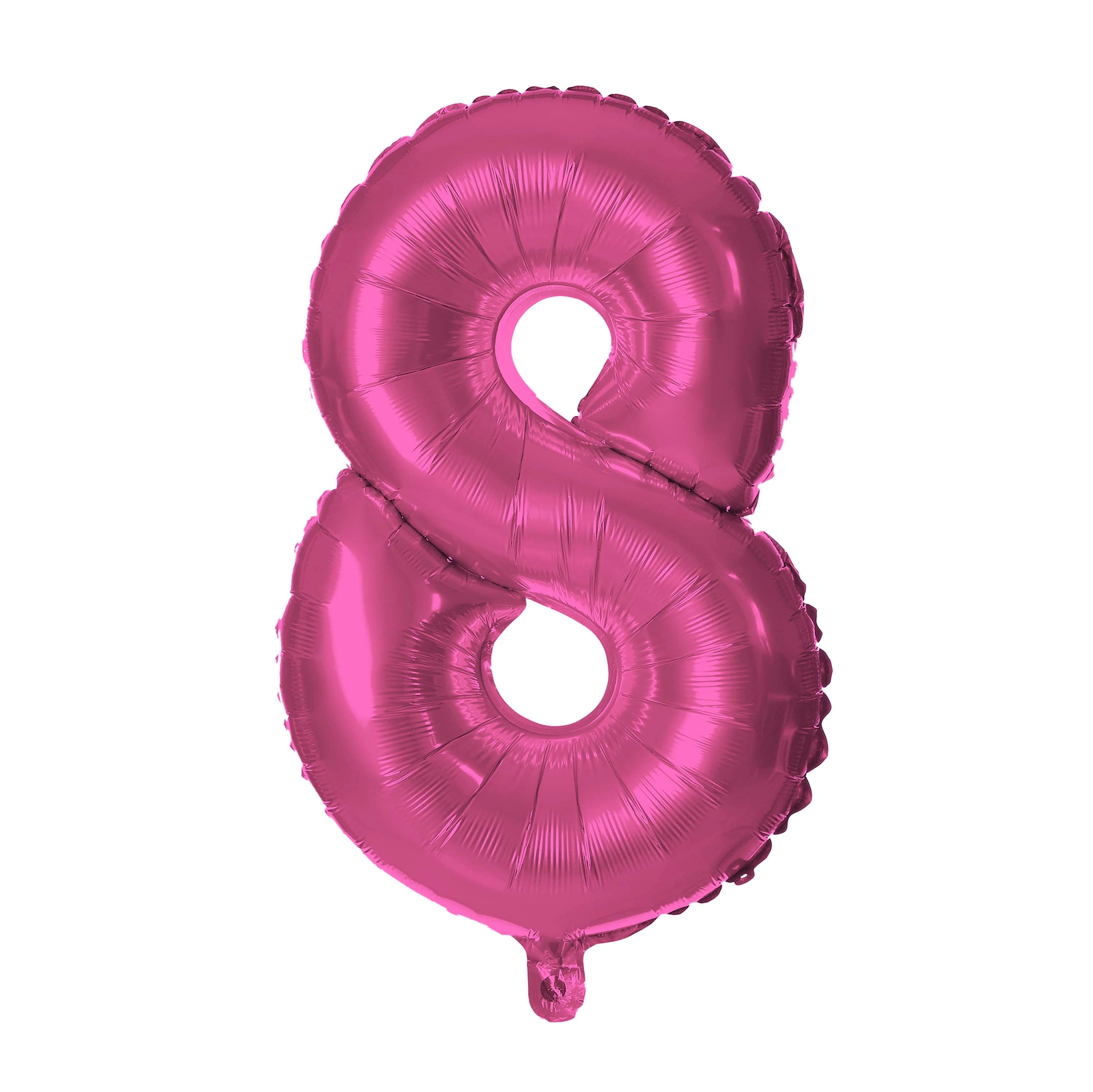 TORO BALÓNIK S ČÍSLICOU 8, 30 CM, MATNÁ RUŽOVÁ