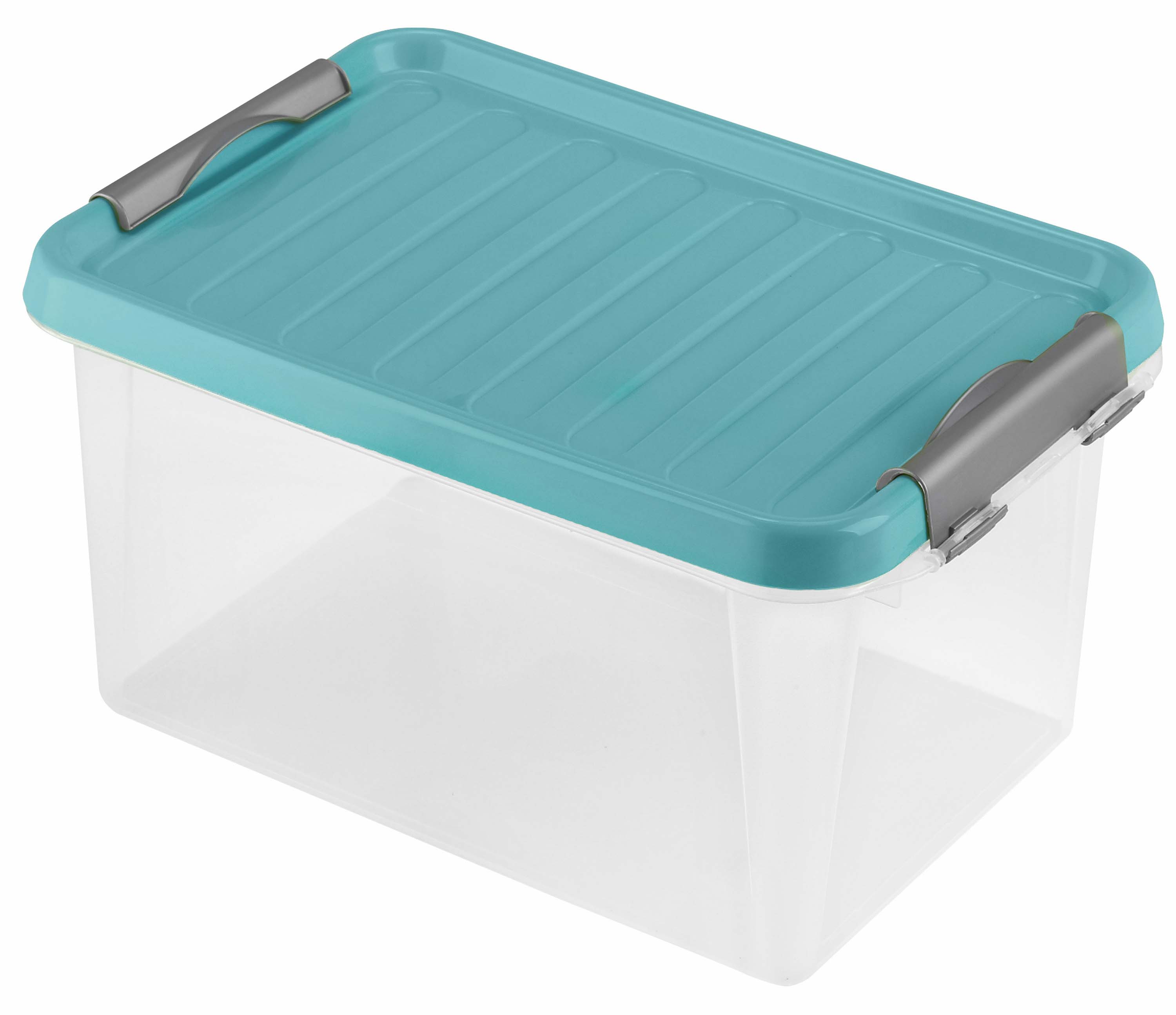 Plastový box s vekom HEIDRUN Clip box 8l Možnosť: MODRÁ