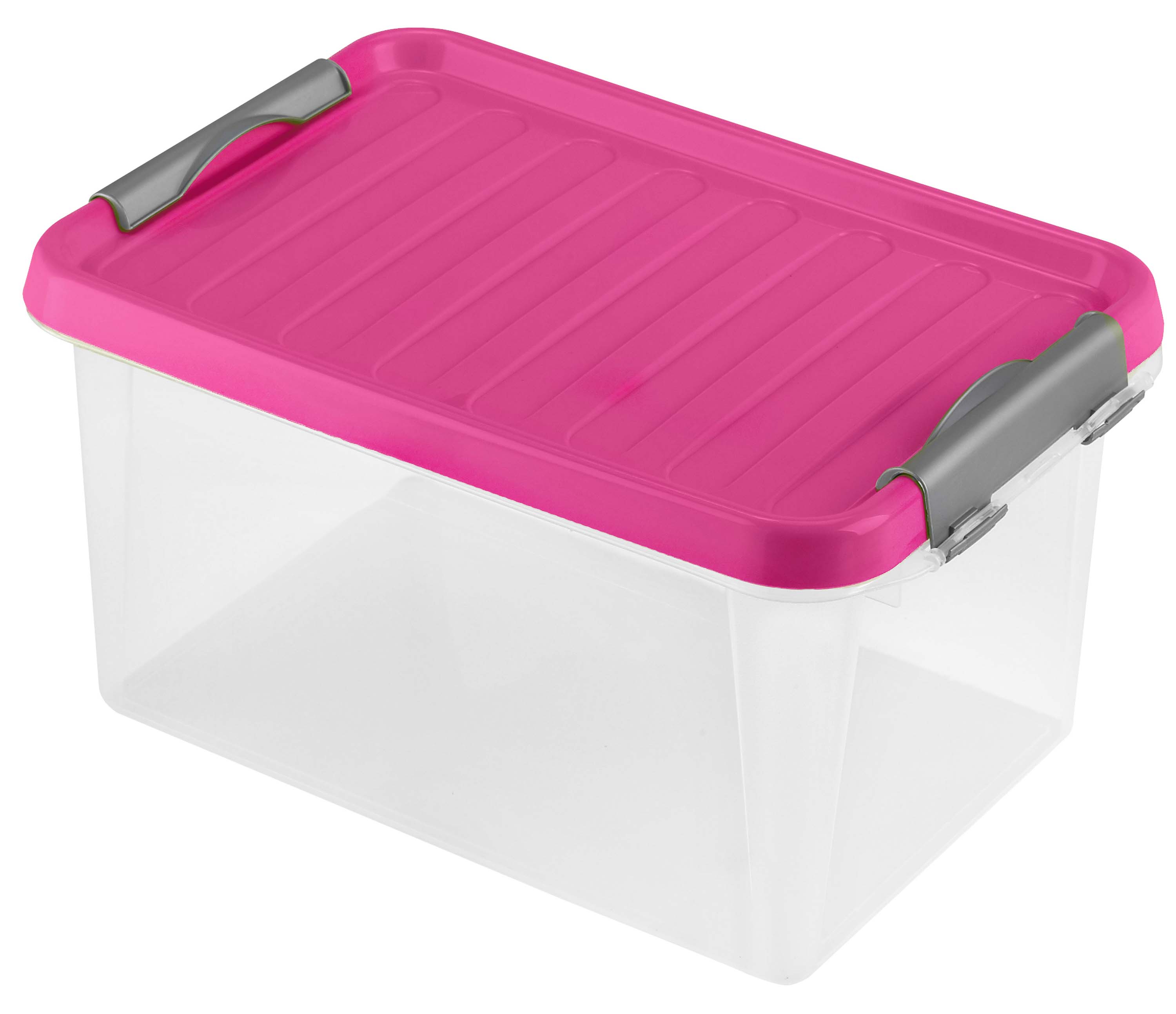 Plastový box s vekom HEIDRUN Clip box 8l Možnosť: MODRÁ