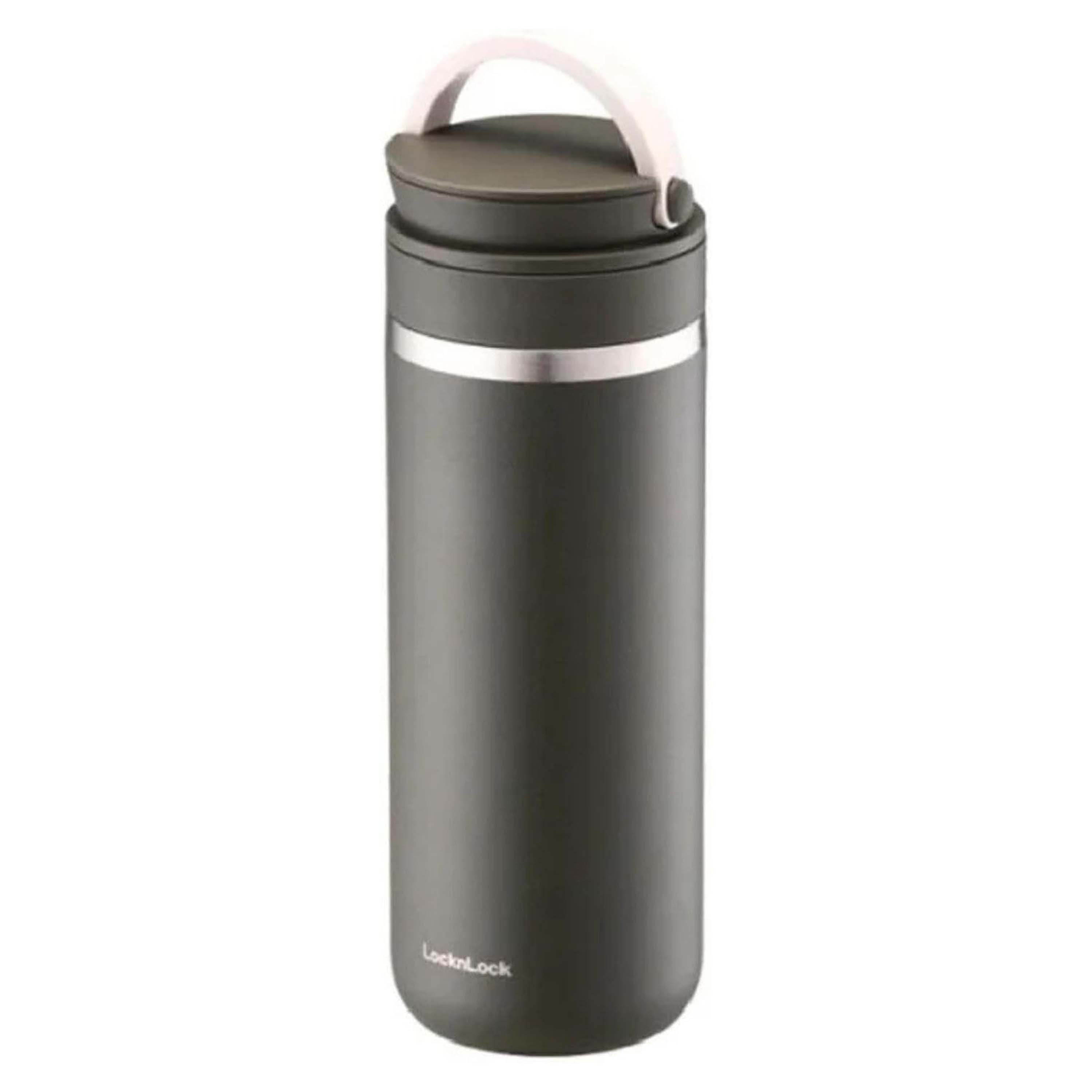 LOCKNLOCK Nerezová termoska s uchom LOCK Metro 475ml khaki