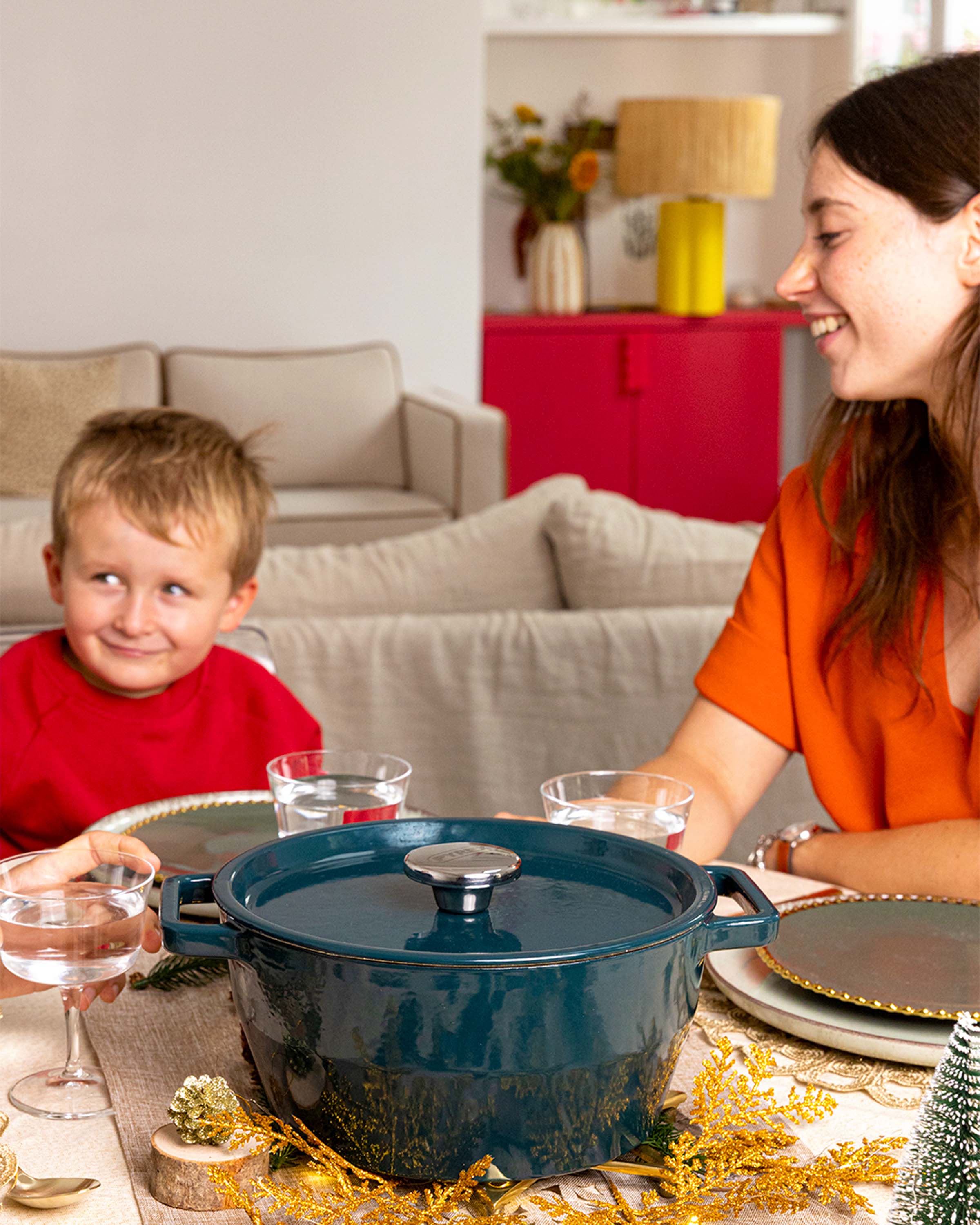 Liatinový kastról s pokrievkou PYREX 4l zelený