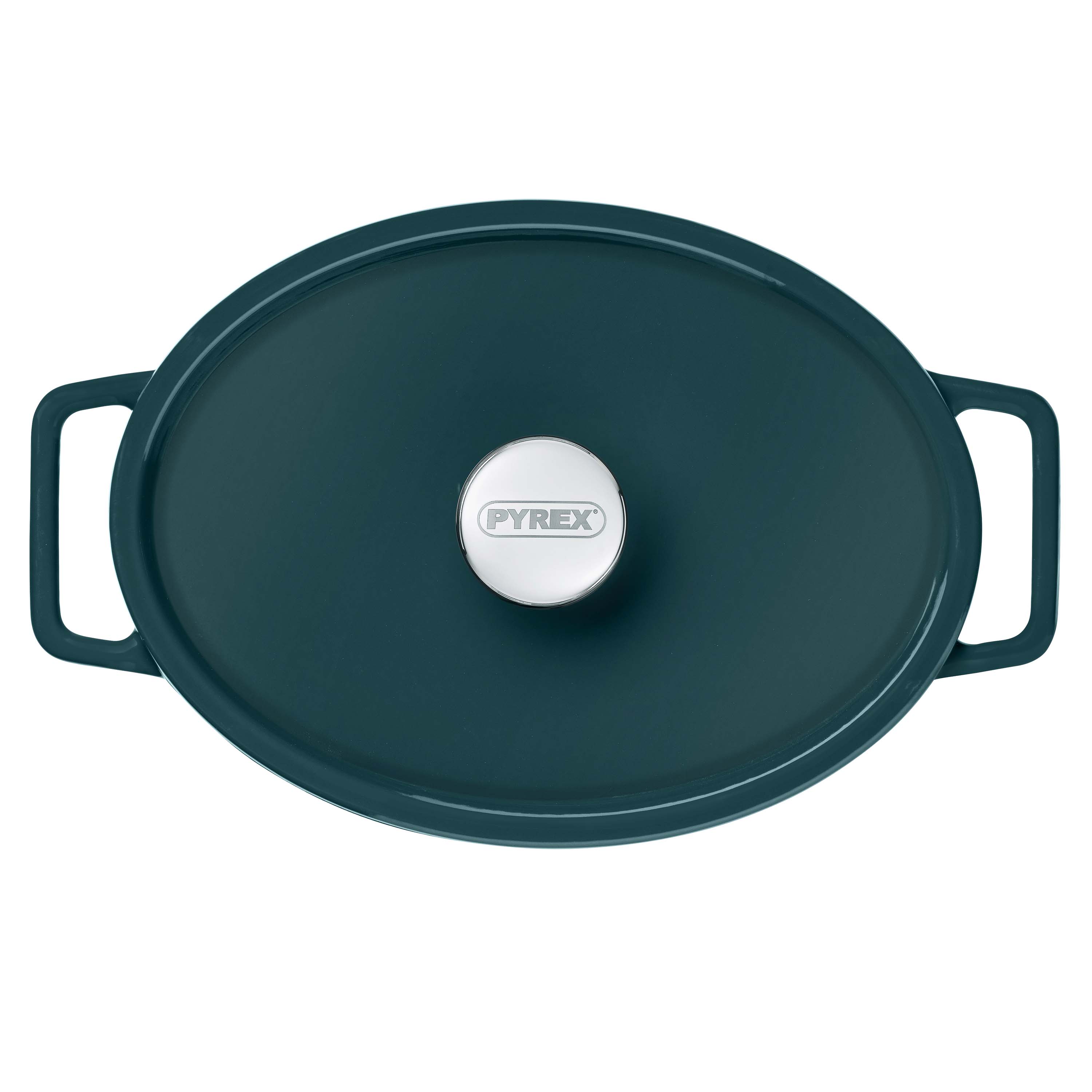 Liatinový kastról s pokrievkou PYREX 4l zelený