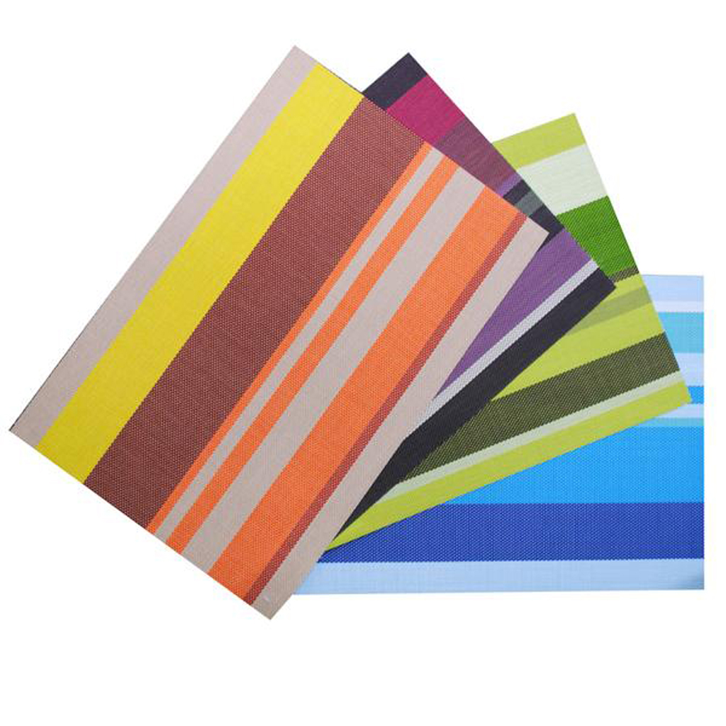 Plastové tkané prestieranie TORO 45x30cm prúžky MIX farieb Možnosť: FIAL