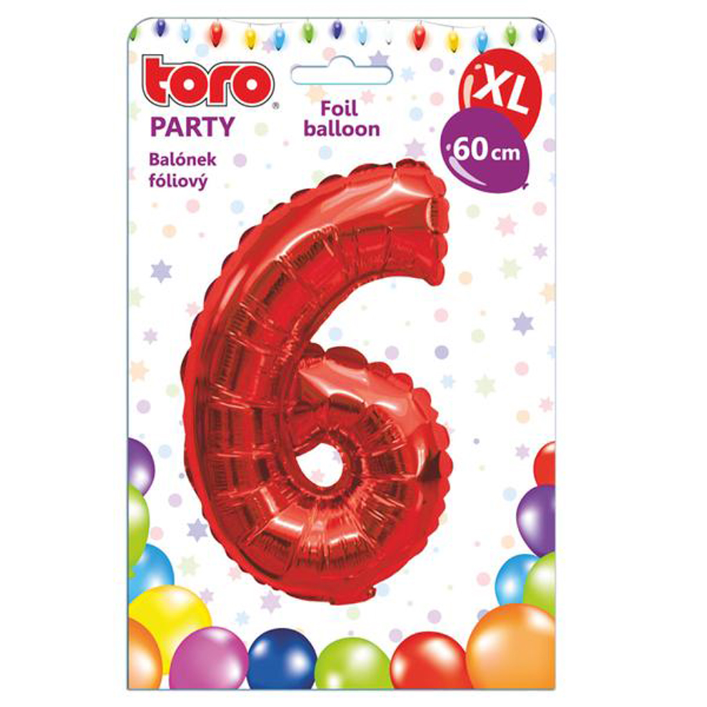 Balónik fóliový TORO XL číslica 