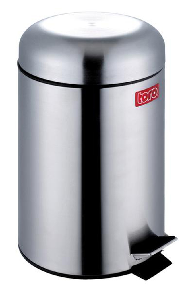Nerezový nášľapný odpadkový kôš TORO Retro 12l