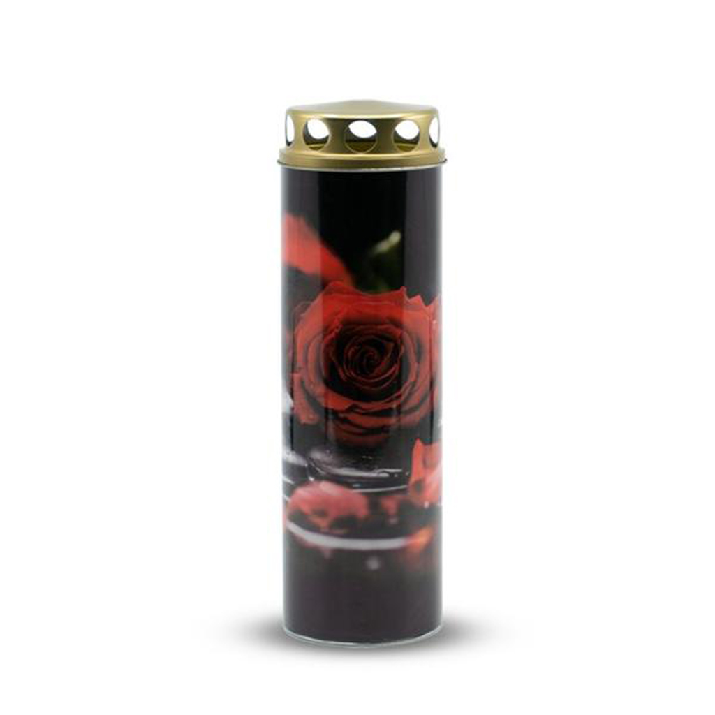 TORO Náhrobná sviečka 225 g červená ruža TORO Náhrobná sviečka 225 g červená ruža