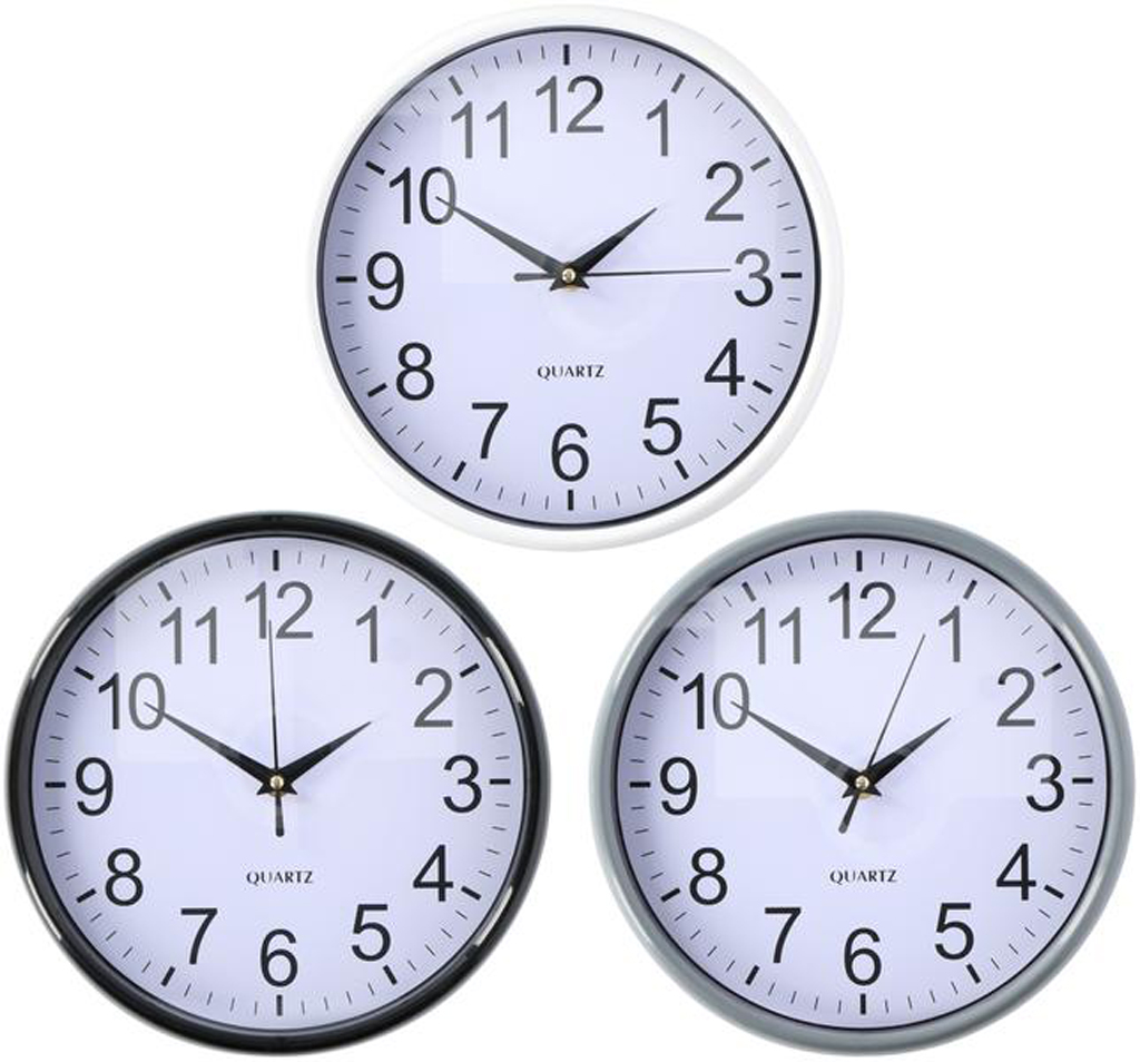 Edco Nástenné hodiny 25cm MIX farieb