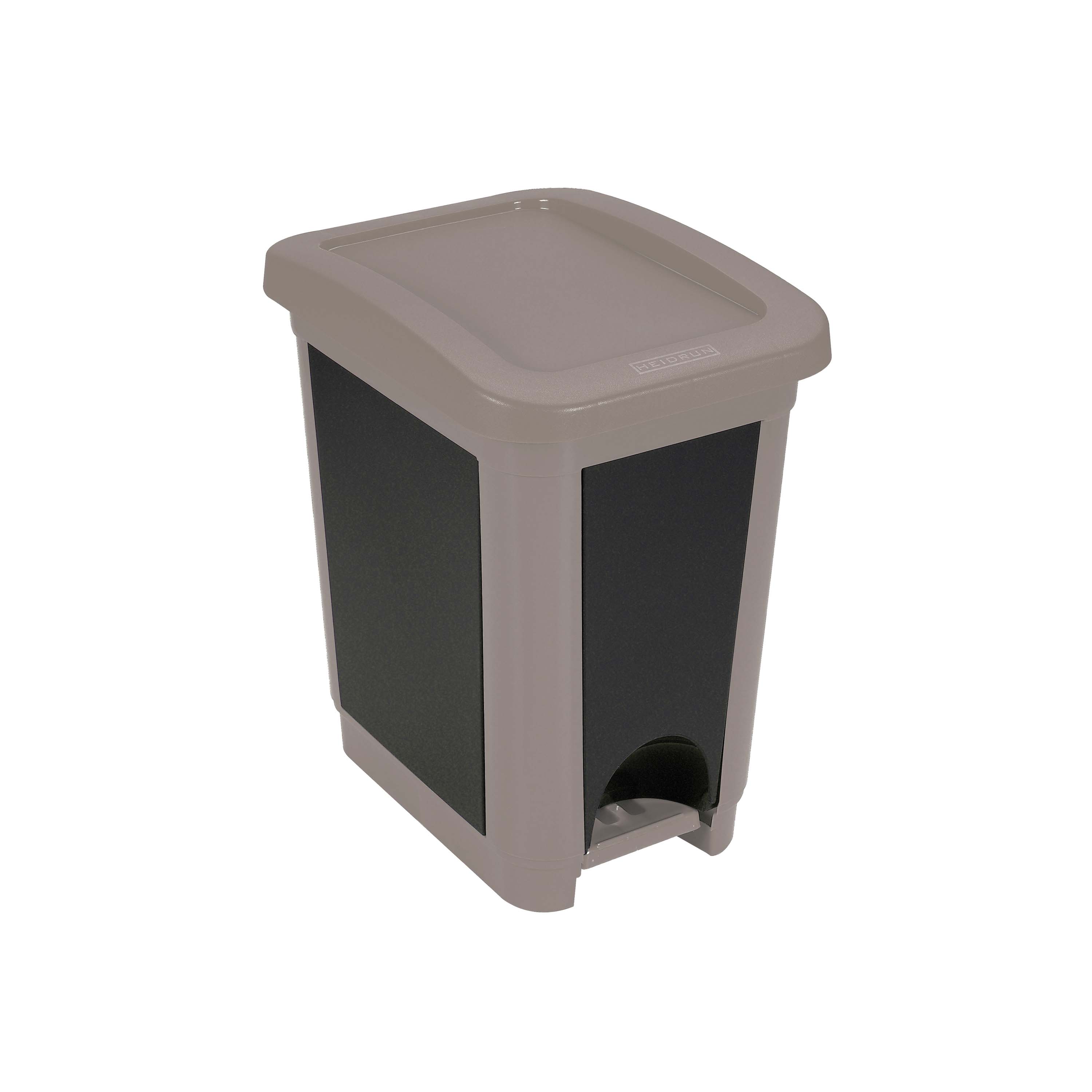 Plastový nášlapný kôš na odpadky HEIDRUN 20l MIX farieb