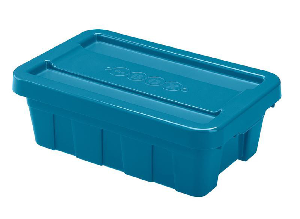 Plastový úložný box s vekom HEIDRUN 12,5l