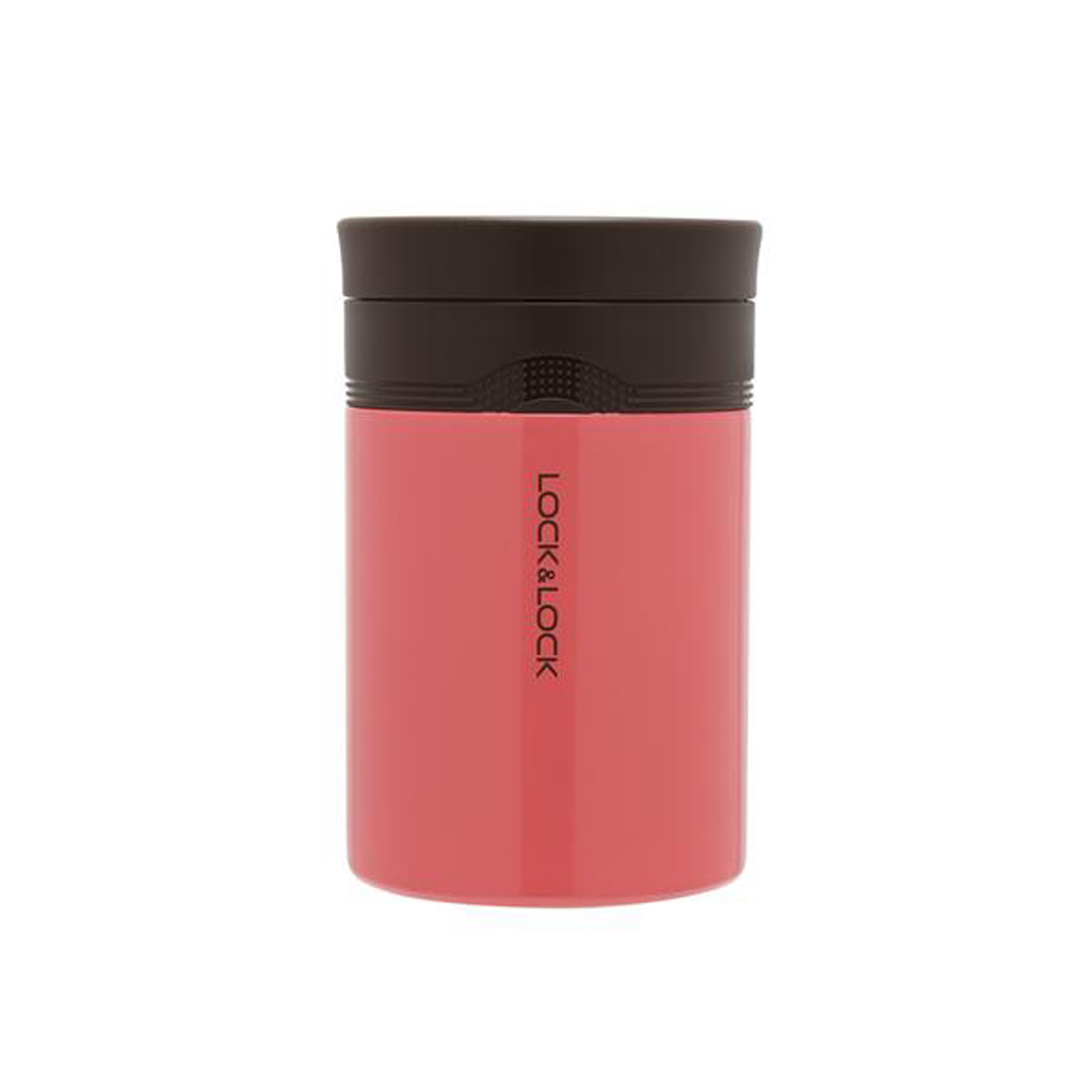 LOCKNLOCK Termoska na jedlo a pitie Wave, 500 ml, ružová