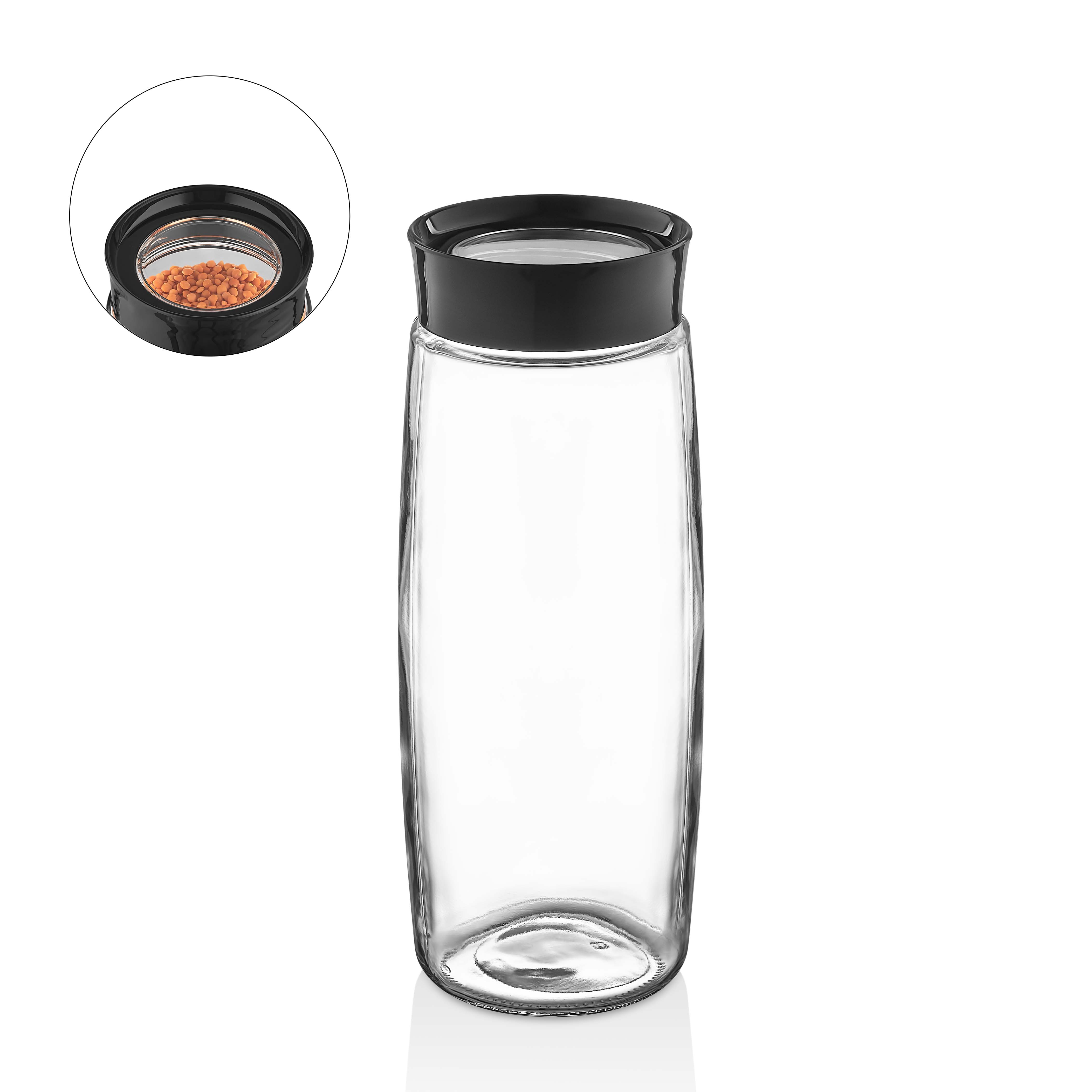 QLUX Sklenená dóza s viečkom 1,6l