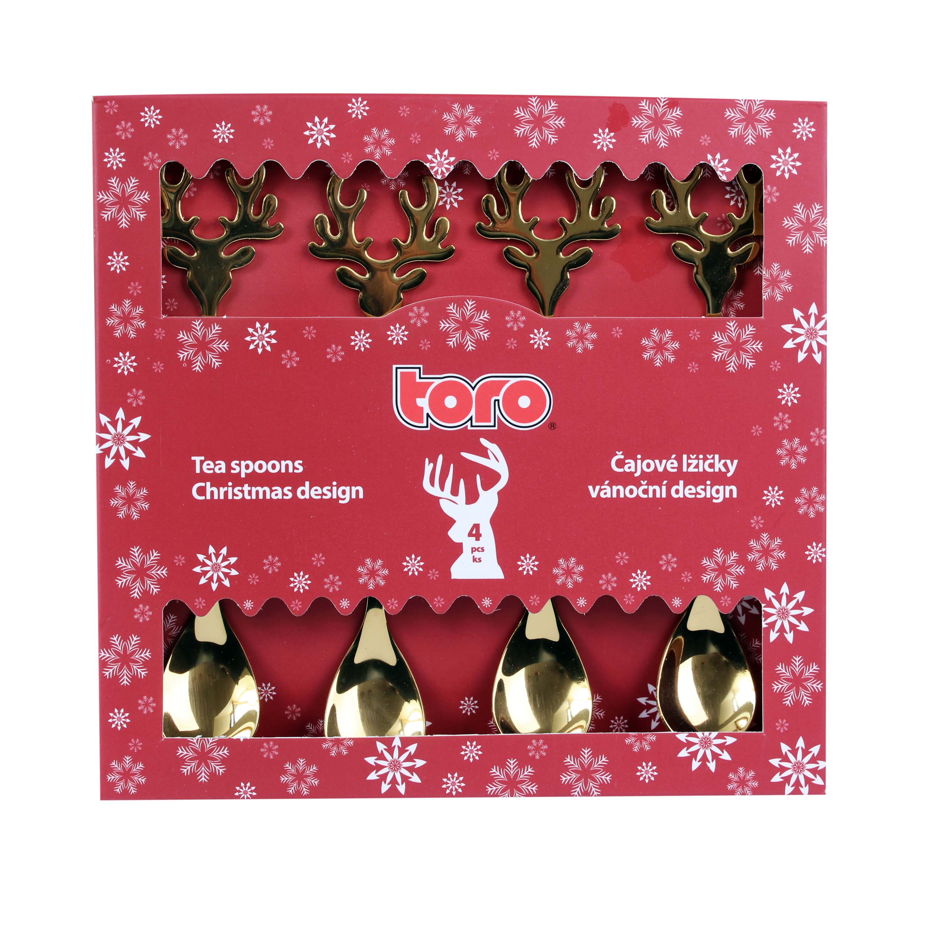 Čajová lyžička TORO 4ks vianočný los