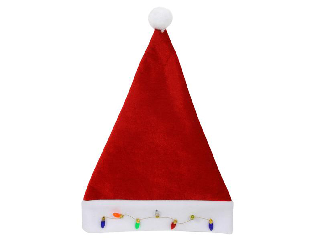 HIT SANTOV KLOBÚK 42X30 CM, ČERVENÝ