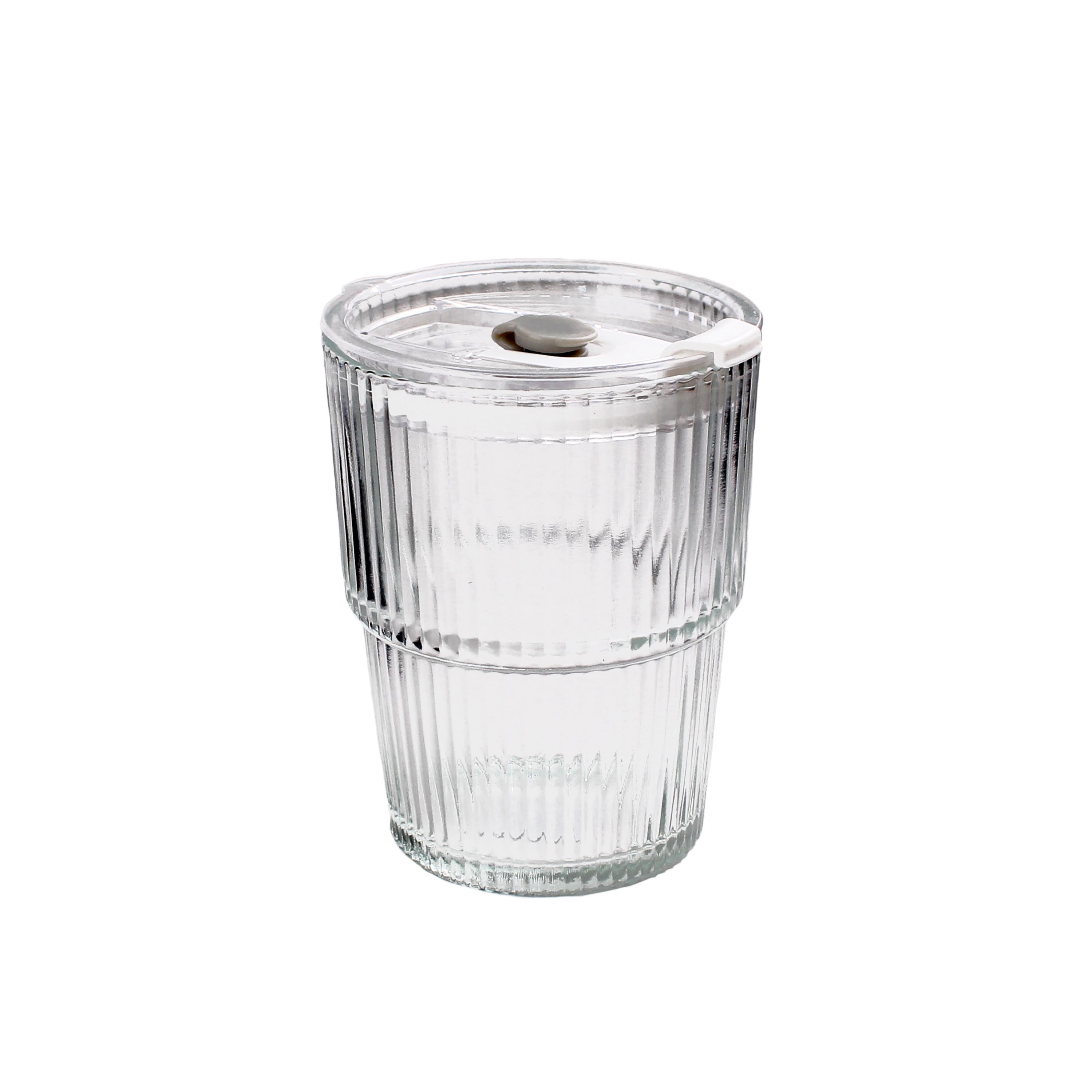 Sklenený pohár so slamkou TORO 320ml