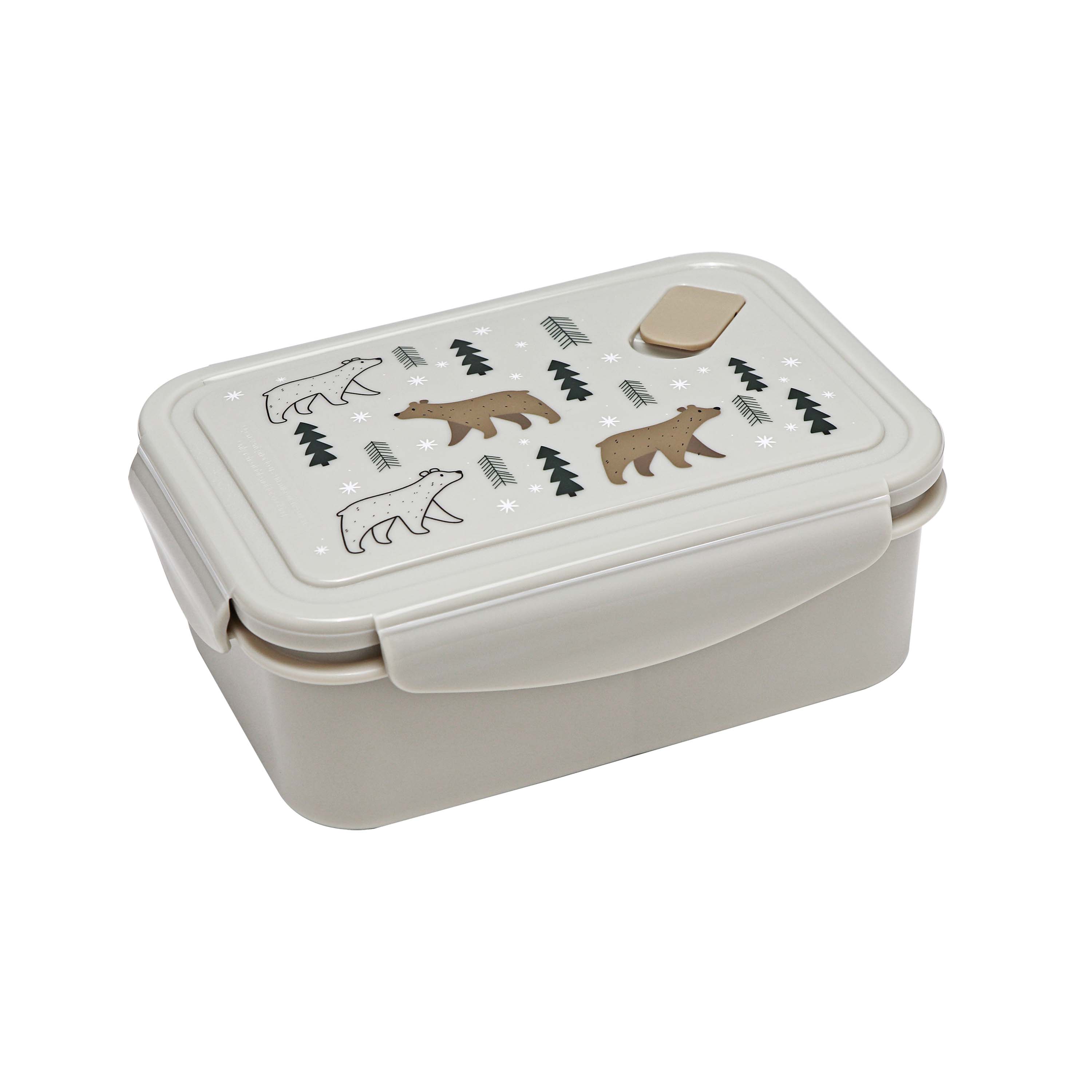 TORO Plastový desiatový box s ventilom KITCHISIMO 830ml medvedík